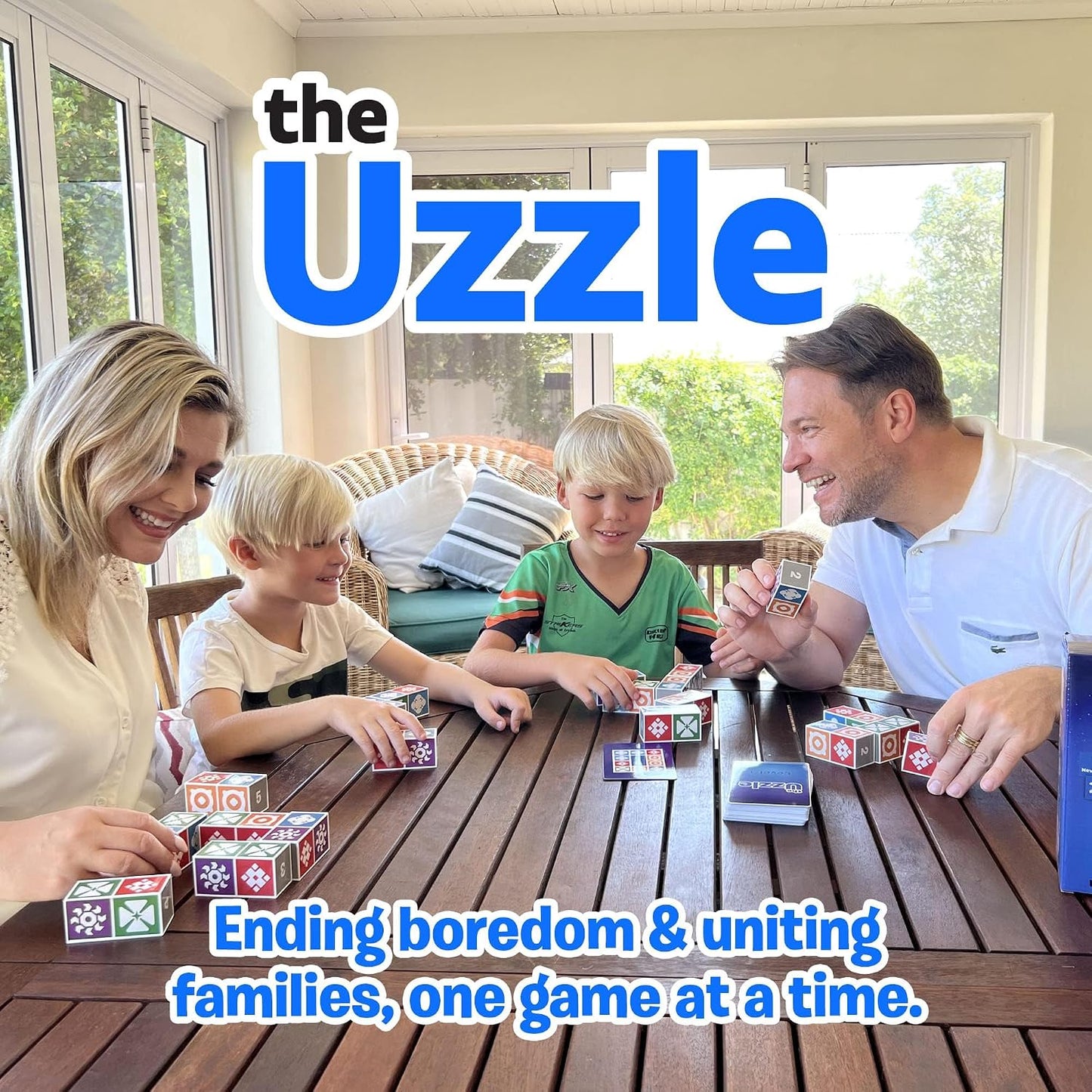 HotThe Uzzle 3.0 Board Game, Family Board Games for Children & Adults, Block Puzzle Games for Ages 4+