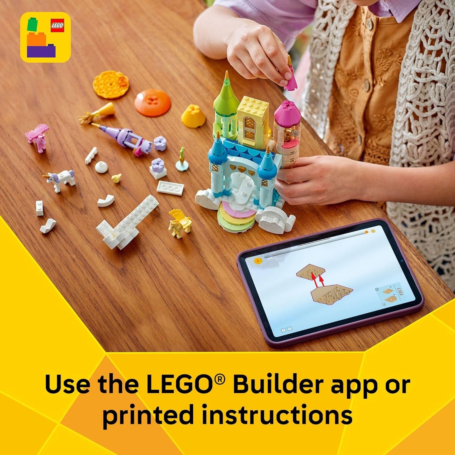 Hot LEGO Creator 3 in 1 Unicorn Castle Building Toy for Kids - Unicorn Toy Trio for Girls & Boys, Ages 8+ - Build 3 Pretend Play Toys with 1 Set of Building Blocks - Gift Idea for Birthdays - 31175