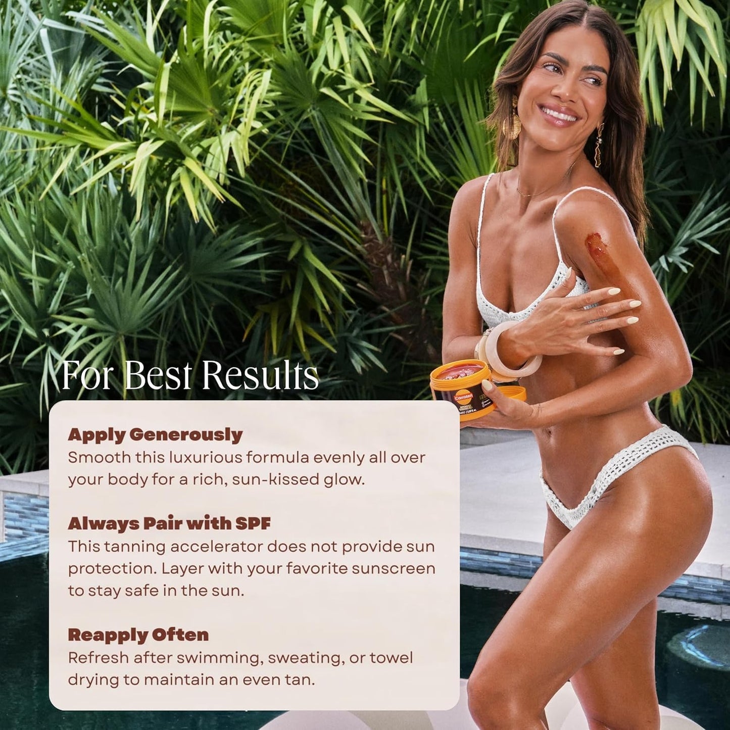 HotCarroten Intensive Tanning Gel | Browning Tan Accelerator | Non-Greasy, Water-Resistant with Carrot and Coconut Oil | Vitamin A & E For Moisture & Hydration | Made in Greece | 5 Fl Oz