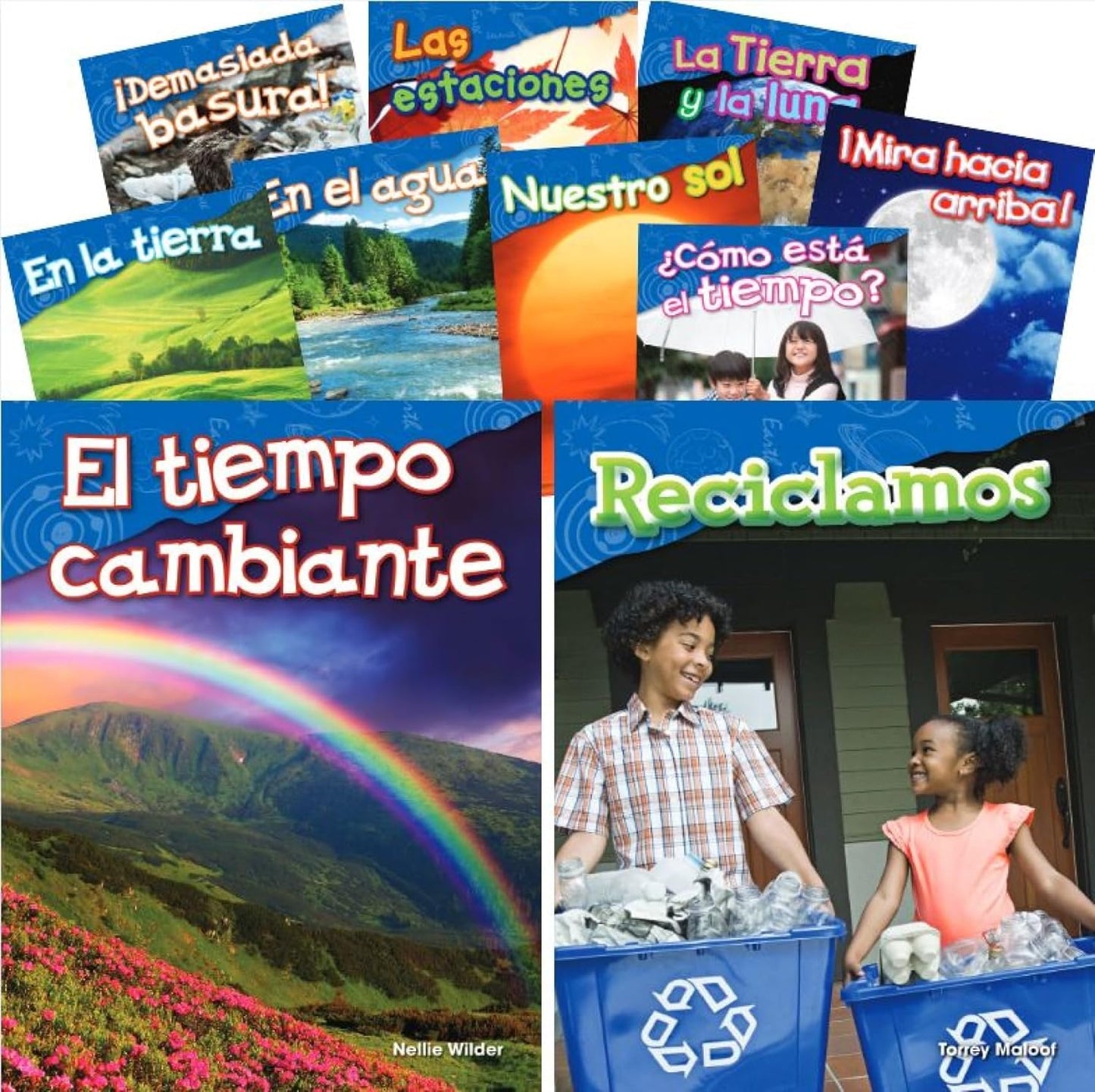 Hot Let's Explore Earth & Space Science Grades K-1 Spanish, 10-Book Set (Science: Informational Text) (Spanish Edition)