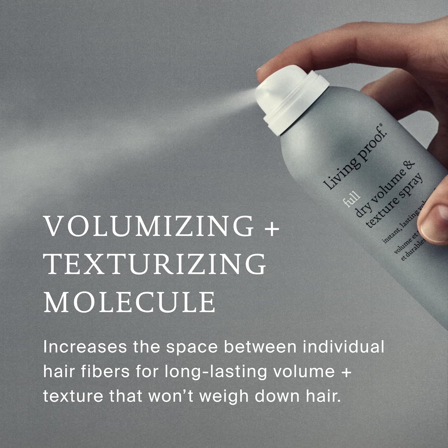 HotLiving Proof Full Dry Volume & Texture Spray – Instant Volume, Texture, Oil Absorption, Heat Protection, Lightweight Hold for Fine or Flat Hair