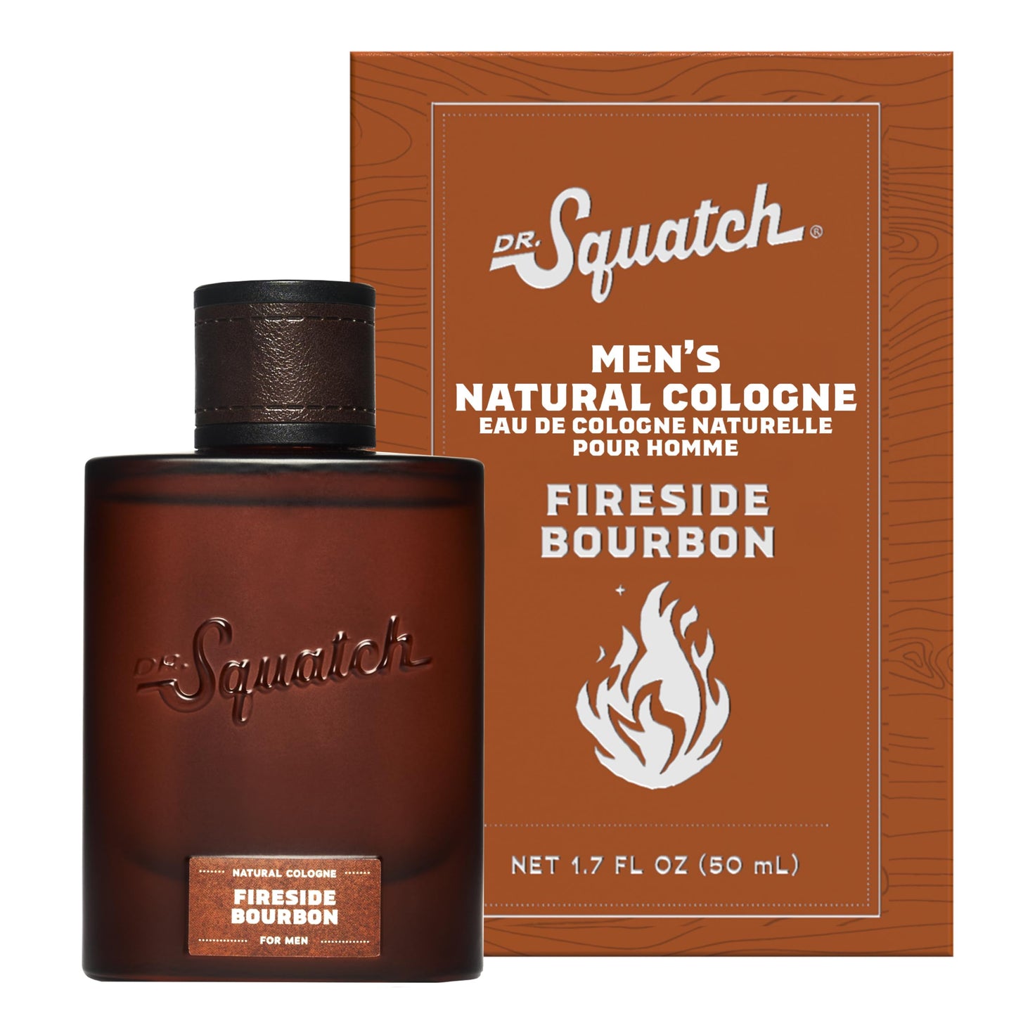 Hot Dr. Squatch Natural Cologne for Men - Mini Cologne Trial Set - Midnight Birch, Rainforest Mist, Glacial Falls, Castaway Cove, Fireside Bourbon (0.17 fl oz, 5-Pack)
