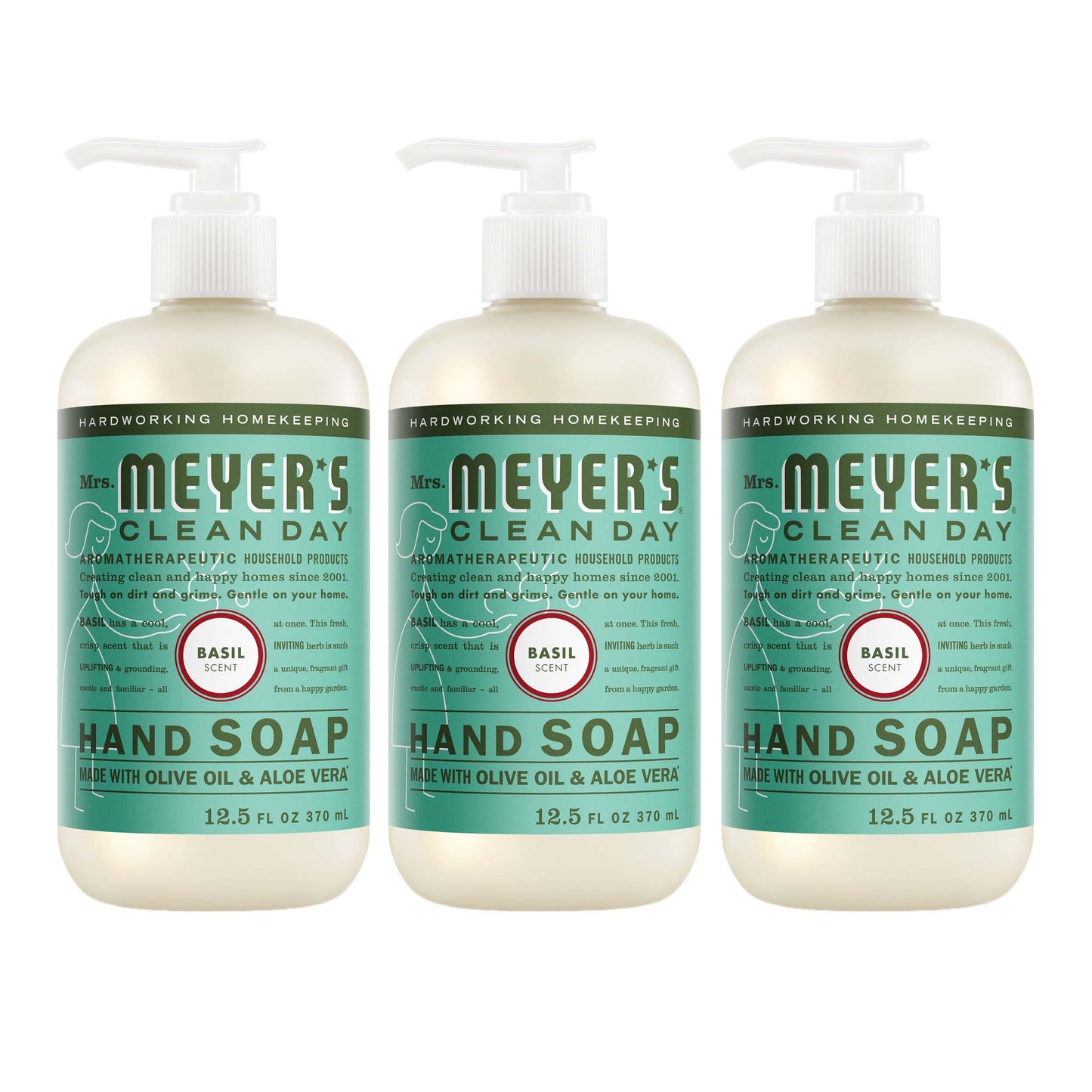 HotMRS. MEYER'S CLEAN DAY Hand Soap, Lemon Verbena Scent, 12.5 Fl Oz Bottle - 3 Pack