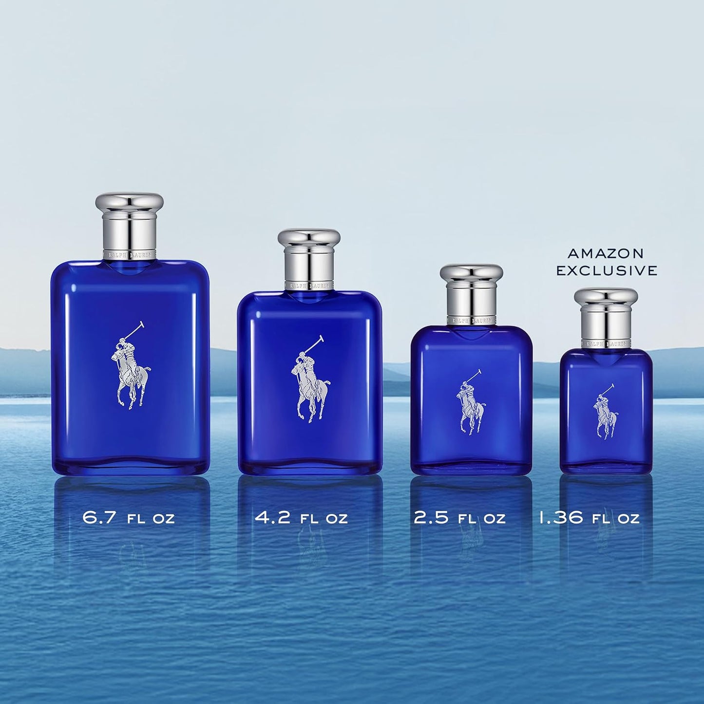 Hot RALPH LAUREN FRAGRANCES - Polo Blue - Eau de Toilette - Men's Cologne - Aquatic & Fresh - With Citrus, Sage, and Suede - Medium Intensity