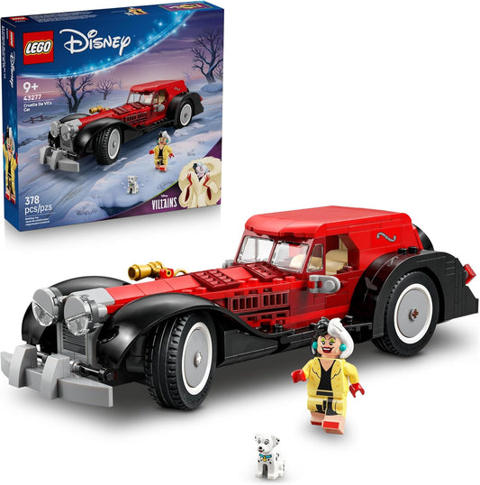 HotLEGO Disney Cruella De Vil’s Car Building Toy - 101 Dalmations Pretend Play Vehicle Building Set for Girls & Boys, Ages 9+ - Gift Idea for Birthdays - 43277