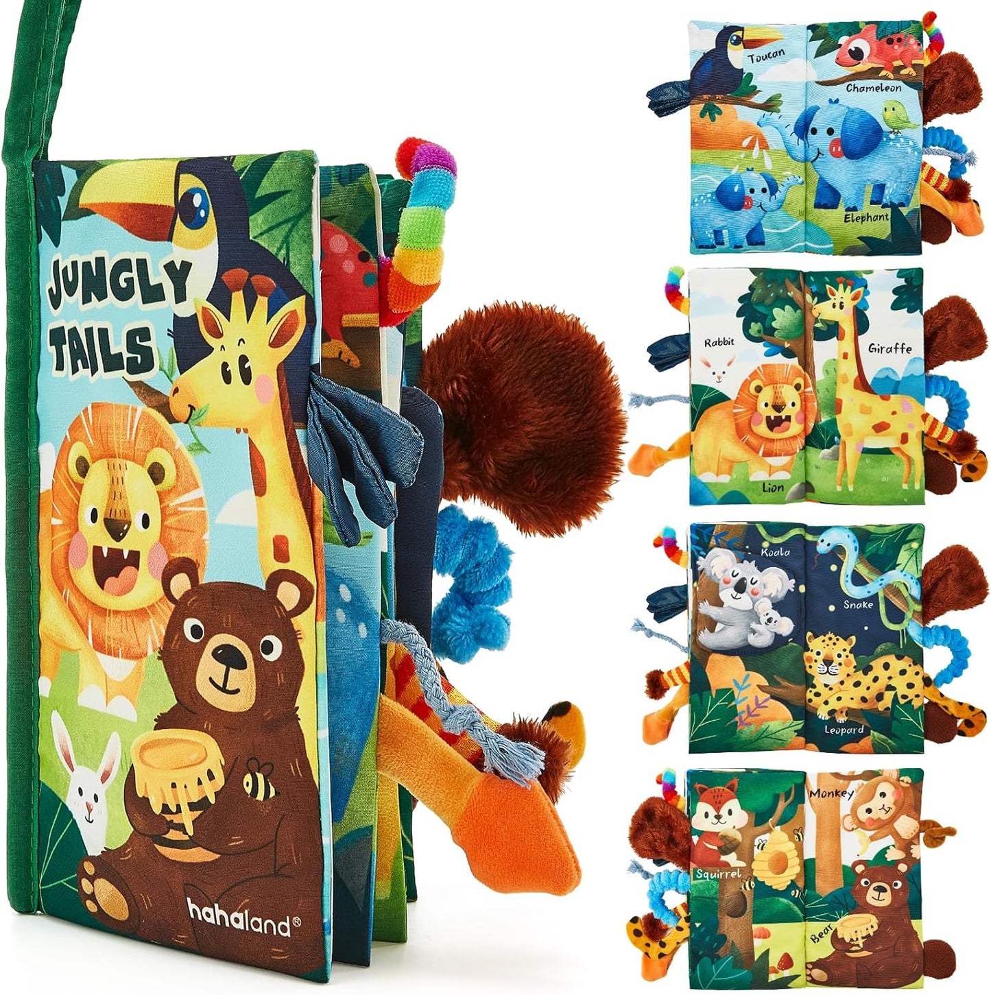 Hothahaland Baby Books 0-6 Months,Infant Tummy Time Toy Sensory Toys | 6 to 12 Months Touch Feel Book Travel Toy Gifts for Boy Girl 0-3 Month Baby Shower Birthday Easter Basket Stuffers 1PCS