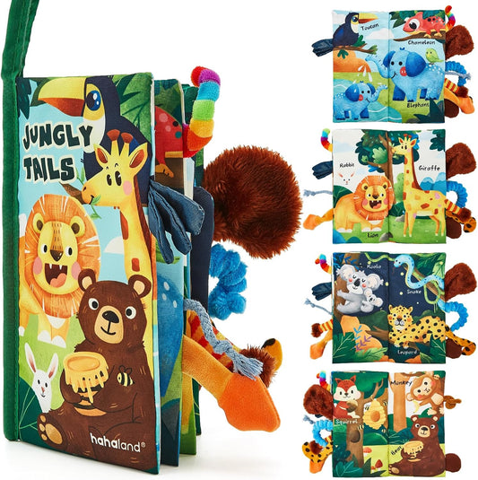 Hothahaland Baby Books 0-6 Months,Infant Tummy Time Toy Sensory Toys | 6 to 12 Months Touch Feel Book Travel Toy Gifts for Boy Girl 0-3 Month Baby Shower Birthday Easter Basket Stuffers 1PCS