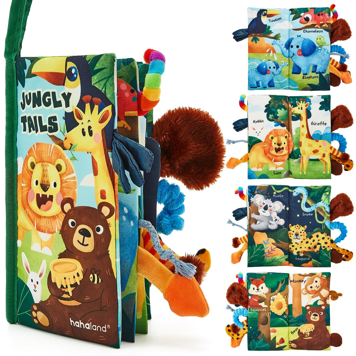 Hothahaland Baby Books 0-6 Months,Infant Tummy Time Toy Sensory Toys | 6 to 12 Months Touch Feel Book Travel Toy Gifts for Boy Girl 0-3 Month Baby Shower Birthday Easter Basket Stuffers 1PCS
