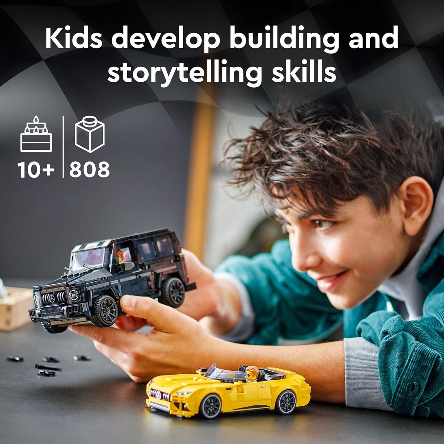 HotLEGO Speed Champions Mercedes-AMG G 63 & SL 63 Building Toys - Kids Pretend Play Toy Cars for Boys & Girls, Ages 10+ Years - Gifts for Christmas - 76924