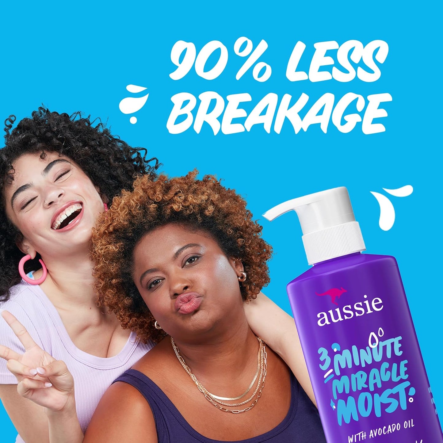 HotAussie 3 Minute Miracle Moist Deep Conditioner for Dry Hair, Avocado & Jojoba Oil, Safe for Color Treated Hair, Nourishing Hydration, Silky Shine, Paraben-Free, 16 Fl Oz Each, Triple Pack