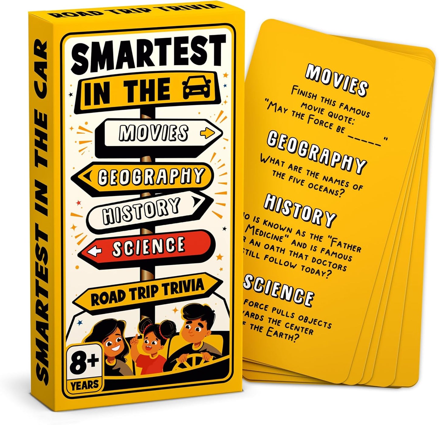 Hot WELL BALANCED Road Trip Trivia - Road Trip Games for Kids Travel Essentials Car Activities Must Haves for Ages 8+