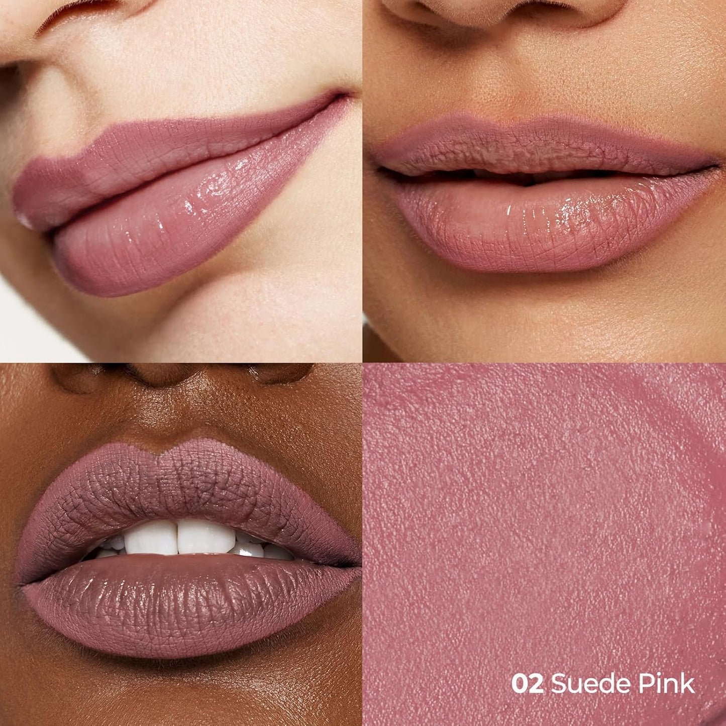HotLaka Lip Liner - Smooth & Blendable Soft Matte Lip Contour Pencil for Shaping & Overlining Lips | Waterproof Formula, Oil-Cleanse Off, Long-Lasting Wear | #02 Suede Pink (Cool Nude Pink)