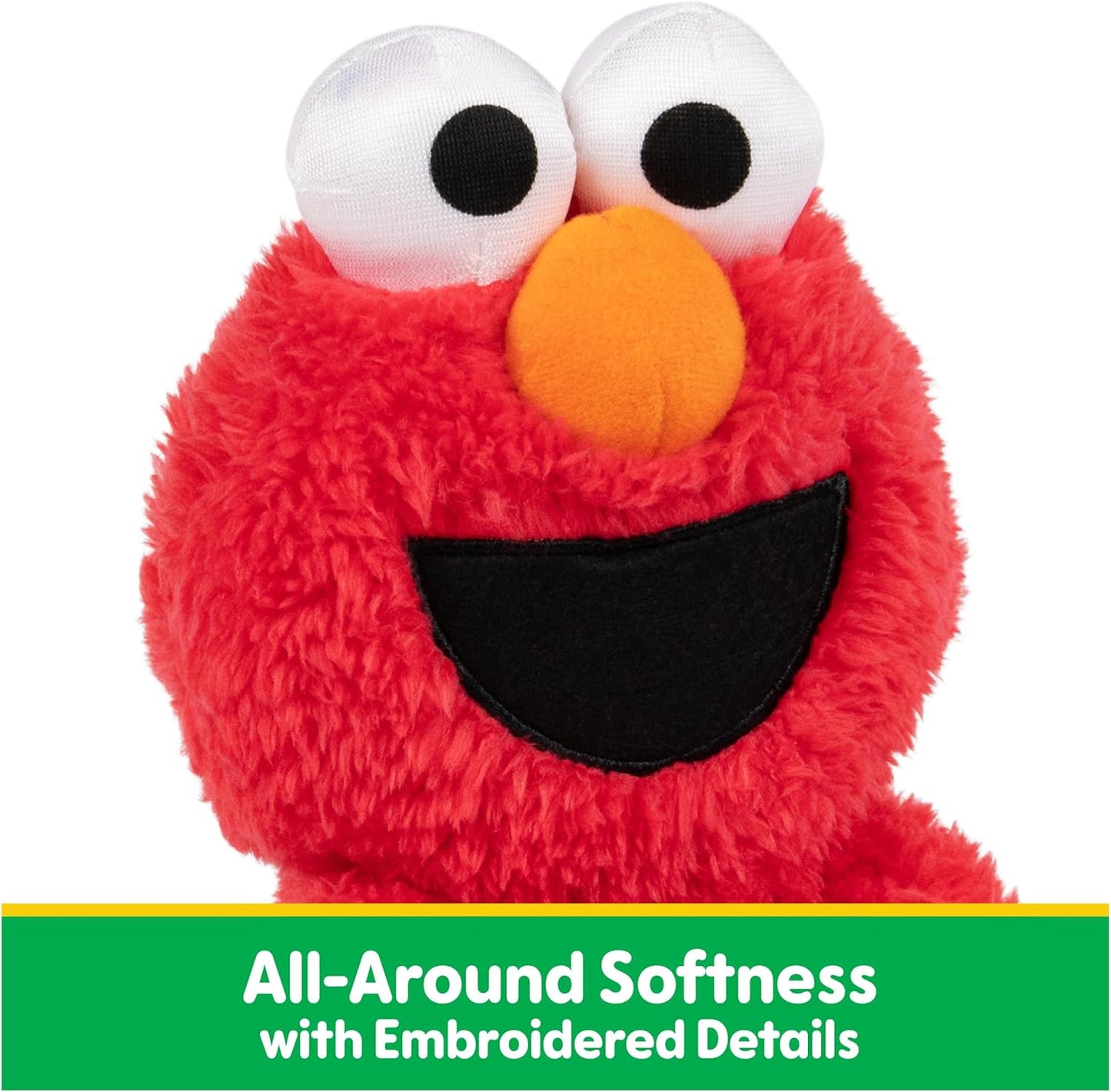 HotGUND Sesame Street Elmo Take Along Buddy 13-Inch Plush Toy for Ages 1+ | Soft Tactile Sensory Details Promote Pretend Play and Emotional Expression during Early Learning; Thoughtful Toddler Gift