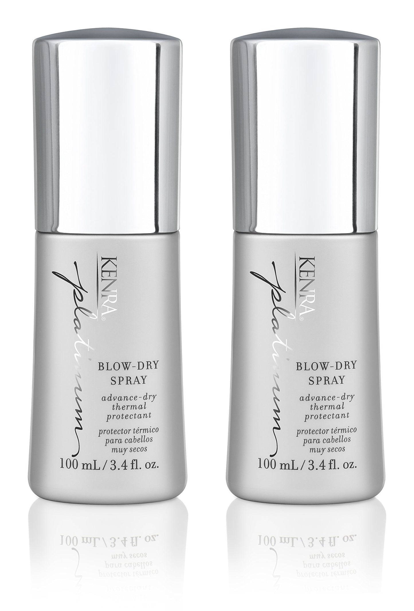 HotKenra Platinum Blow-Dry Spray | Time-Saving Heat Protectant | Detangles, Smooths, and Softens | Eliminates Frizz & Resists Humidity | Medium To Coarse Hair