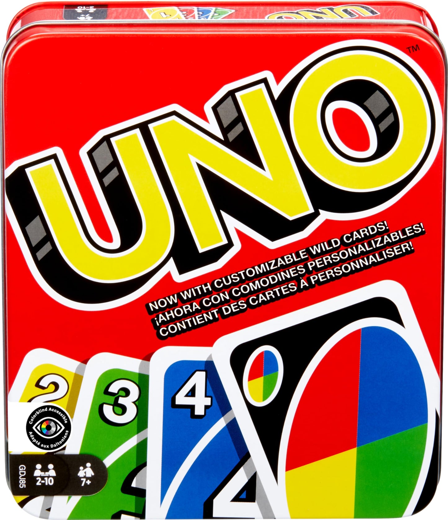 Hot Mattel Games UNO FLIP! Card Game in Storage & Travel Tin, Color Blind Accessible Deck for Kids, Adults & Family Nights & Parties (Amazon Exclusive)