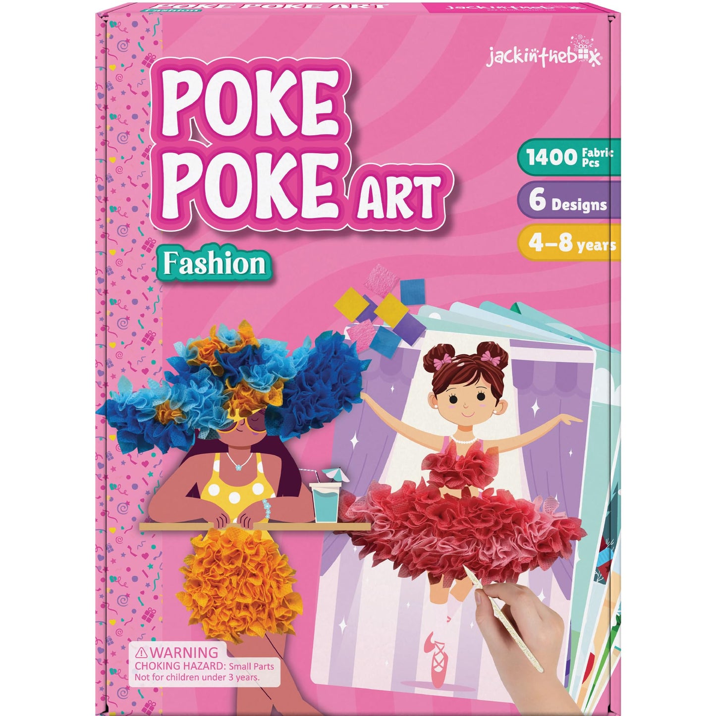 Hot jackinthebox Poke Poke Art – Magical Theme, Mess-Free Fabric Art and Craft, Flower Pressing Kits, Gift for Kids, Girl Gifts, DIY Activity Boy Gift, Best Gift for Girls and Boys Ages 4 5 6 7 8