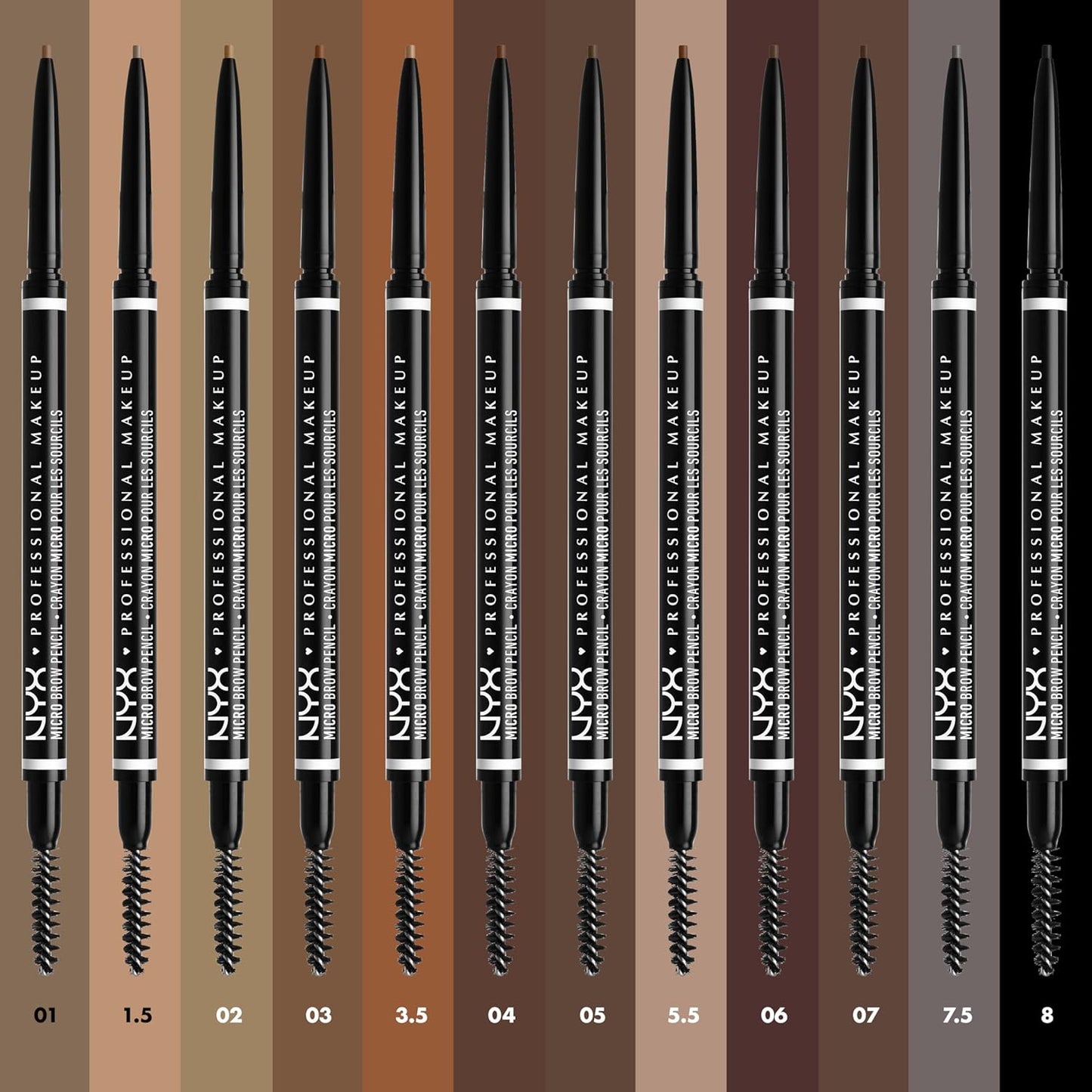 HotNYX PROFESSIONAL MAKEUP Micro Brow Pencil, Precise Eyebrow Pencil - Espresso