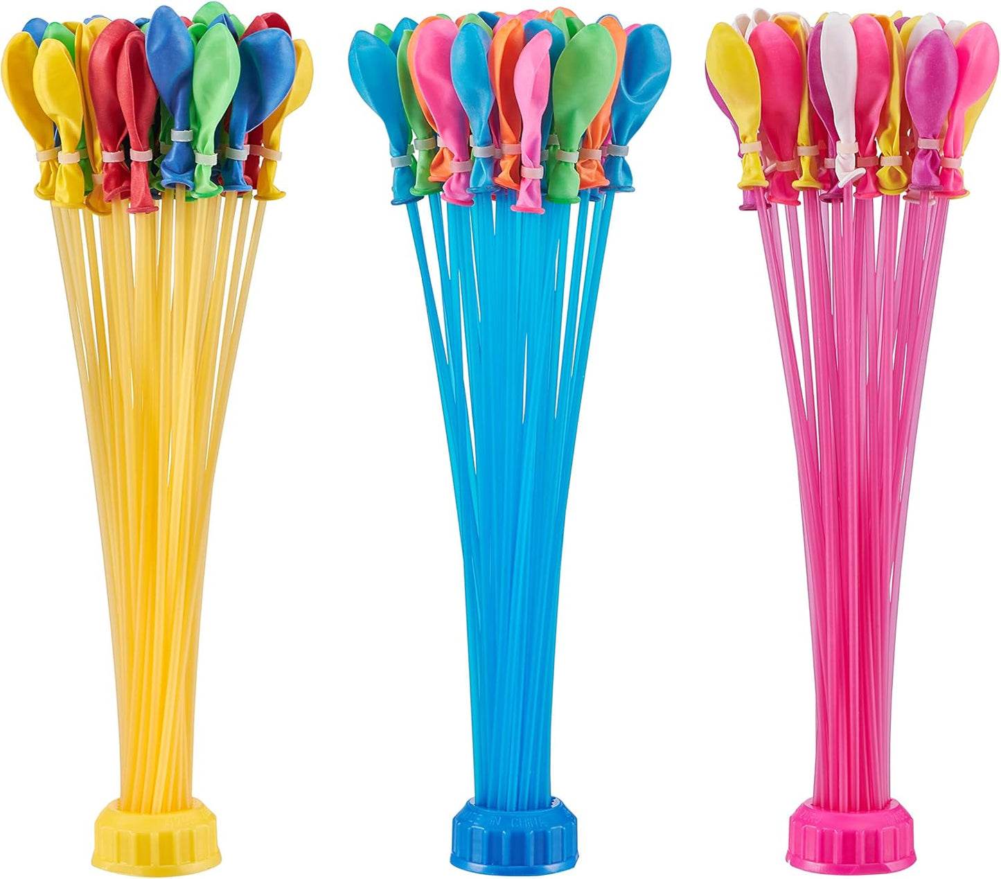 HotBunch O Balloons Crazy Color by ZURU, 200+ Rapid-Filling Self-Sealing Water Balloons for Outdoor Family, Friends, Children Summer Fun, Amazon Exclusive (6 Pack)