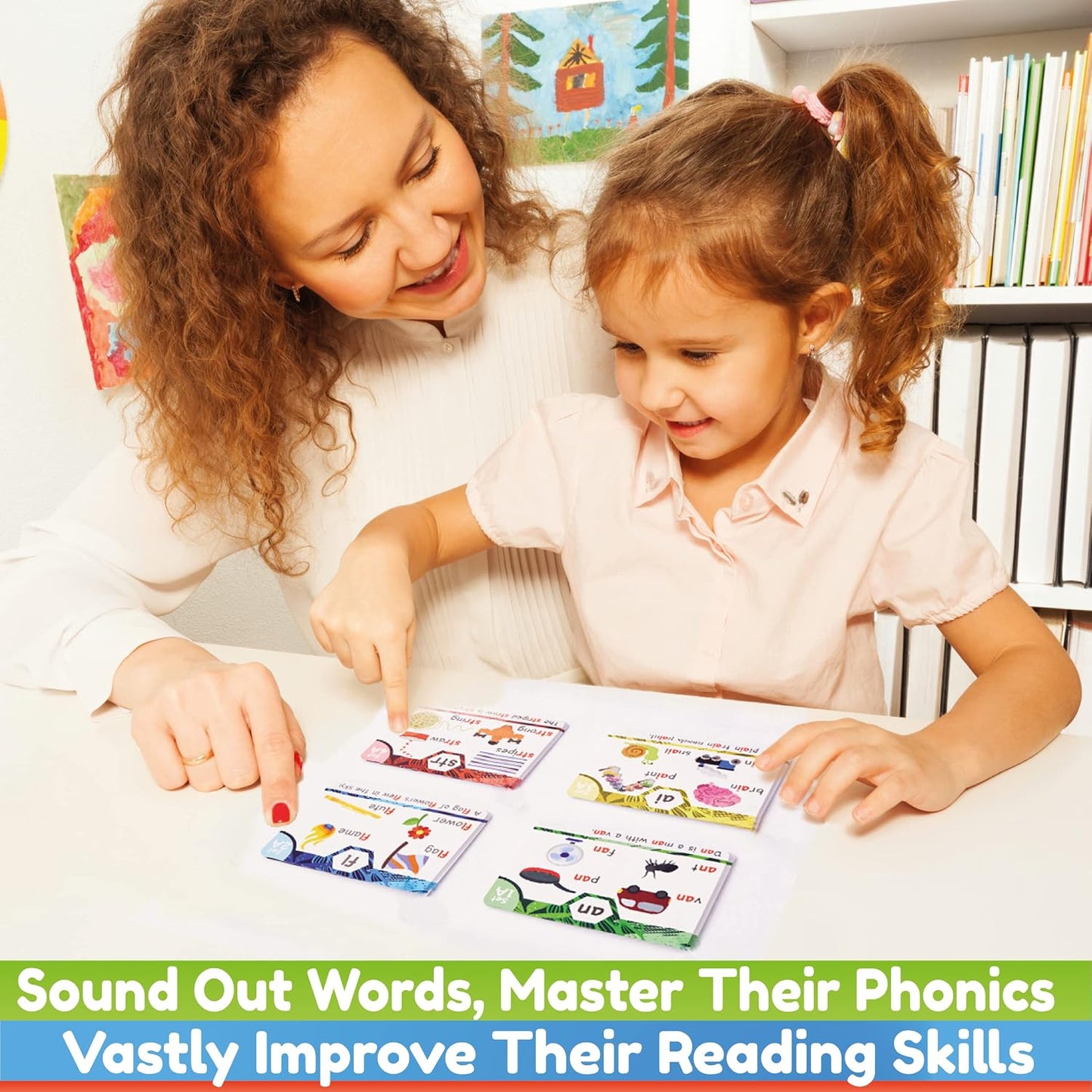 HotTHE BAMBINO TREE Phonics Flash Cards - Learn to Read in 20 Phonic Stages - Education for Kids Ages 4-8 Kindergarten 1st 2nd Grade