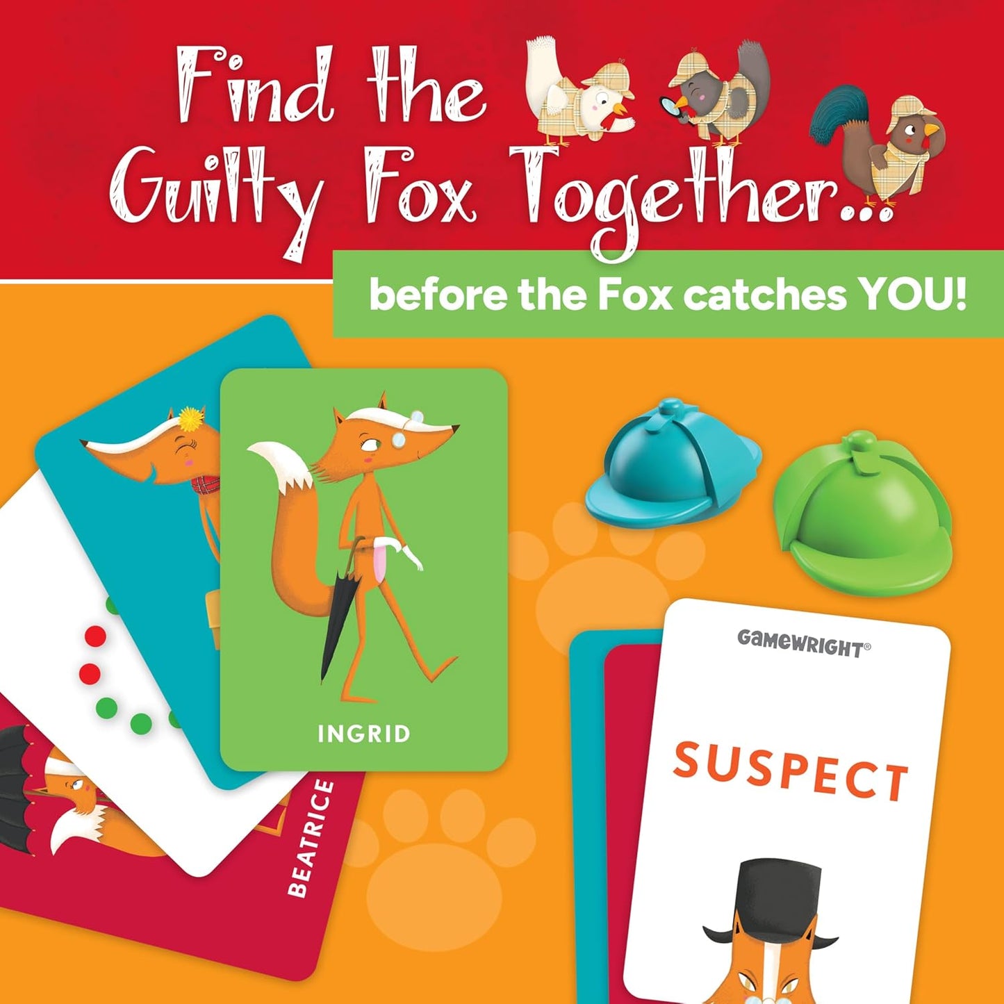 HotOUTFOXED, A CLASSIC WHO DUNNIT GAME FOR PRESCHOOLERS, 4 players