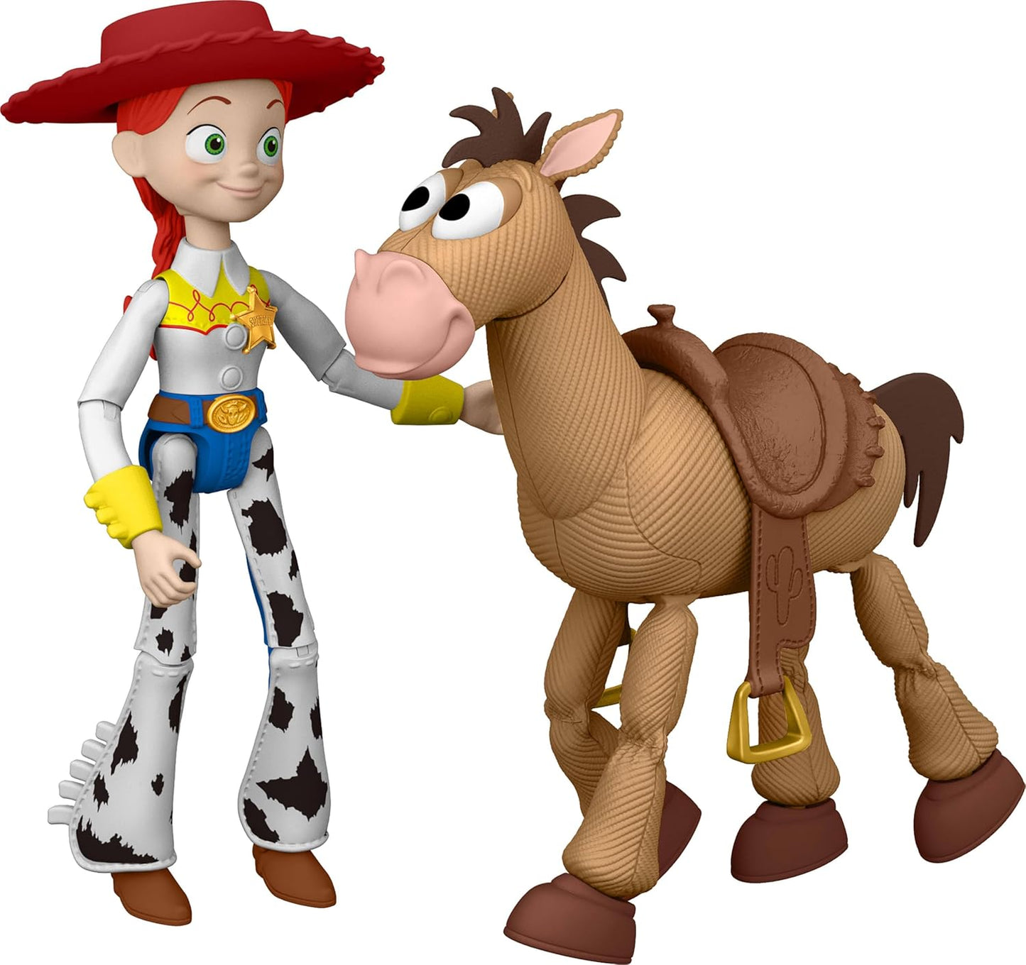 Hot Mattel Disney and Pixar Toy Story 5 Jessie & Bullseye | 7-inch Playscale Action Figures 2-Pack, Posable, Removable Cowboy Hat