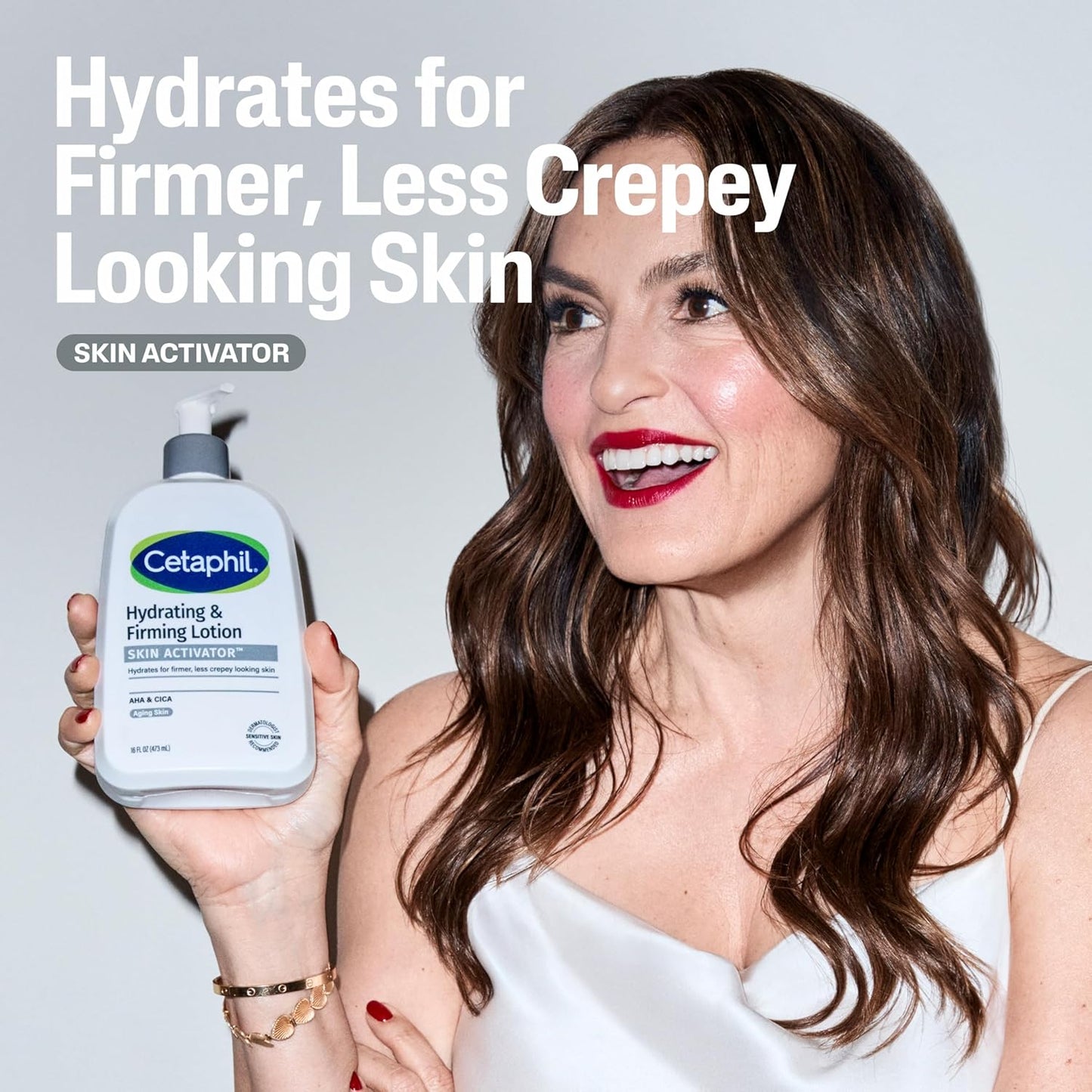 HotCetaphil Skin Activator Firming Body Lotion, AHA & CICA, 16 Fl Oz | Anti-Aging Moisturizer For Dry, Sagging Skin, Mandelic Acid AHA + Centella Asiatica CICA, Firms And Hydrates Mature Skin