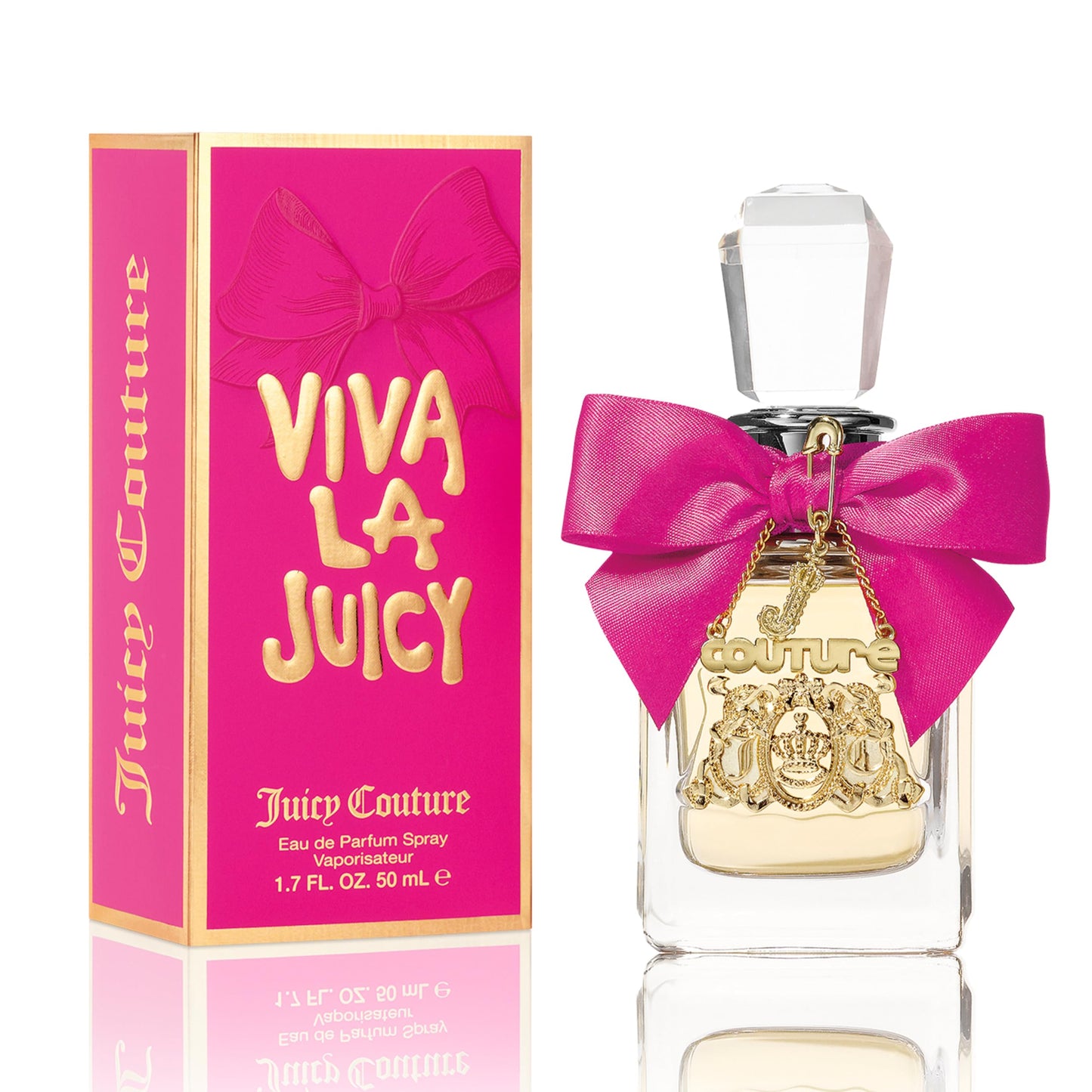 Hot Juicy Couture Viva La Juicy Eau De Parfum, Women's Perfume with Notes of Mandarin, Gardenia & Caramel, Floral & Sweet Perfume for Women, EDP Spray