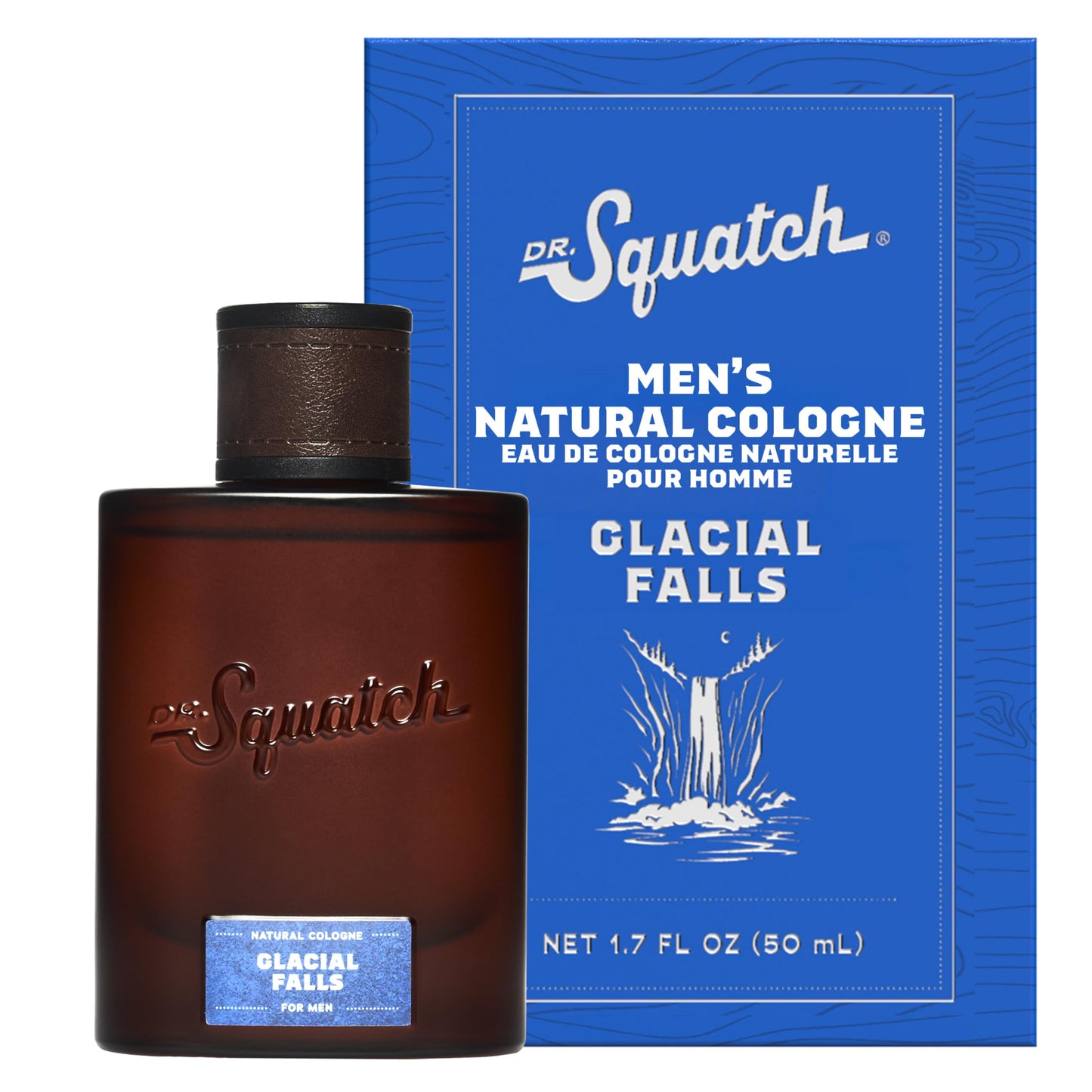 Hot Dr. Squatch Natural Cologne for Men - Mini Cologne Trial Set - Midnight Birch, Rainforest Mist, Glacial Falls, Castaway Cove, Fireside Bourbon (0.17 fl oz, 5-Pack)
