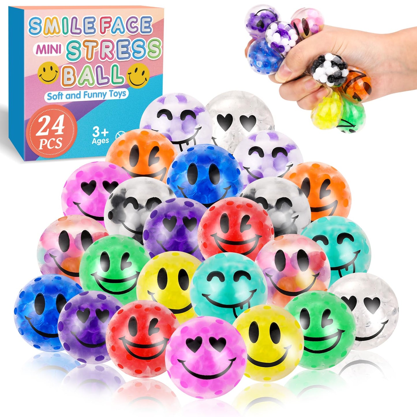 HotVESPRO 12 Pack Fidget Stress Balls for Adults, Cute Octopus Stress Ball | Stress Sensory Stress Ball, Bulk Squishy Squeeze Ball Toys Set for Classroom Prizes and Birthday Party Favors
