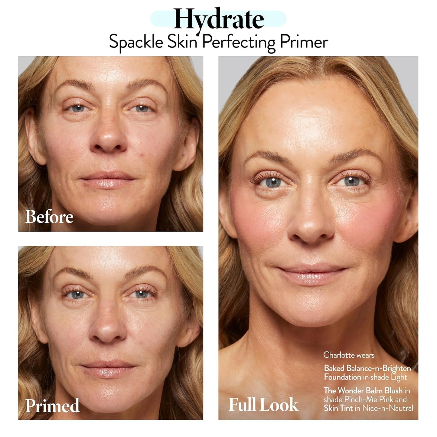 HotLAURA GELLER NEW YORK Spackle Primer - Hydrate - Super-Size 2 Fl Oz - Hyaluronic Acid Makeup Primer for Mature Skin