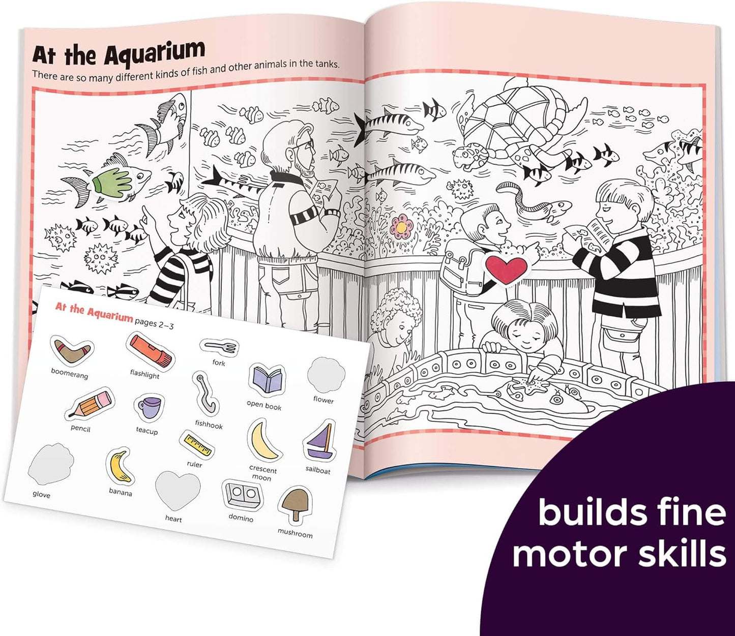 Hot Highlights Hidden Pictures Sticker Fun for Kids Ages 3-6, 4-Pack, 64 Pages of Seek and Find Sticker Activities, Books Double as Coloring Books, 480+ Stickers, Volume 1