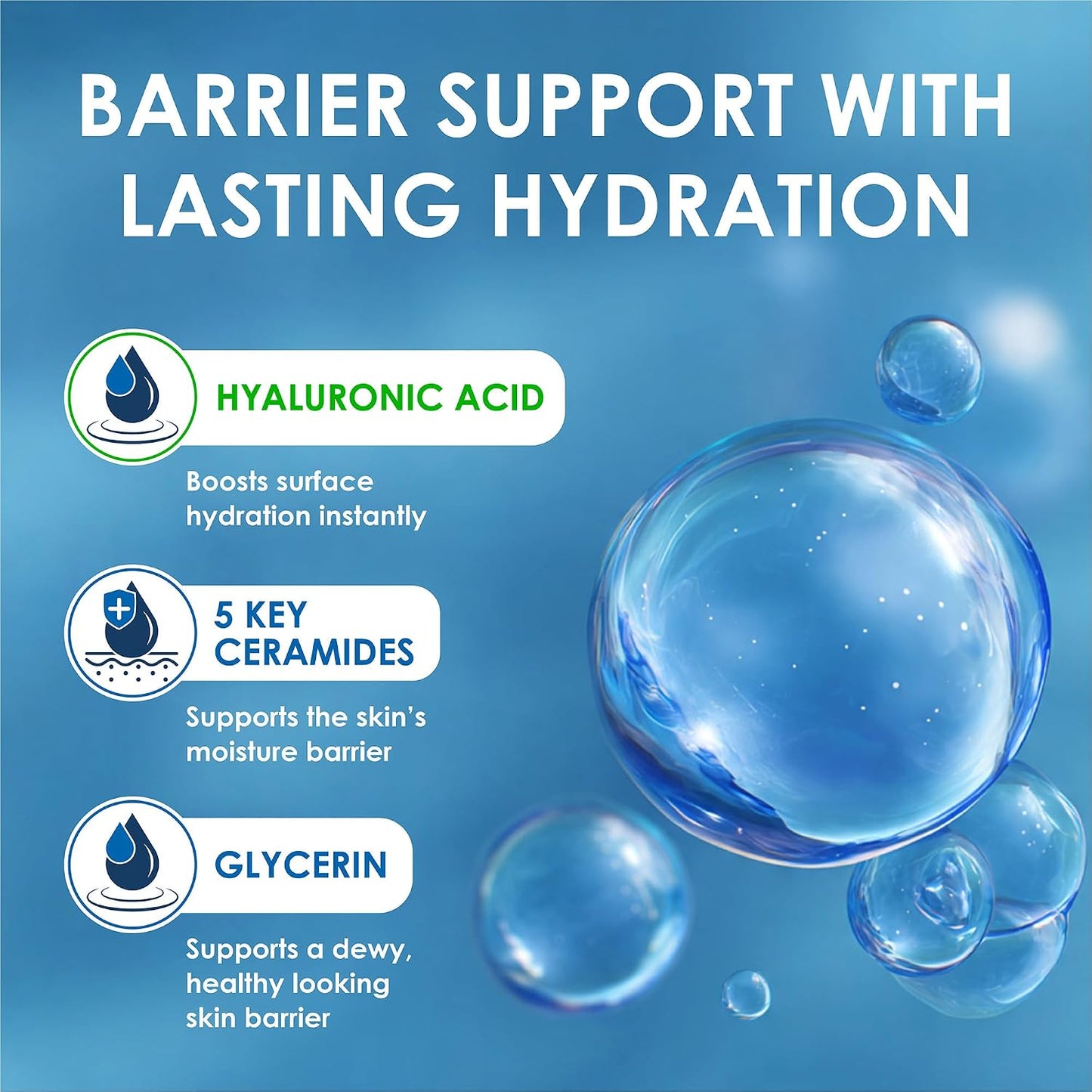 HotVanicream Enhanced Moisturizer, 12 Fl Oz, Daily Body Lotion for Dry, Sensitive Skin, Clinically Tested 24Hr Hydration with Hyaluronic Acid, Glycerin & Ceramides, Formulated without Common Irritants