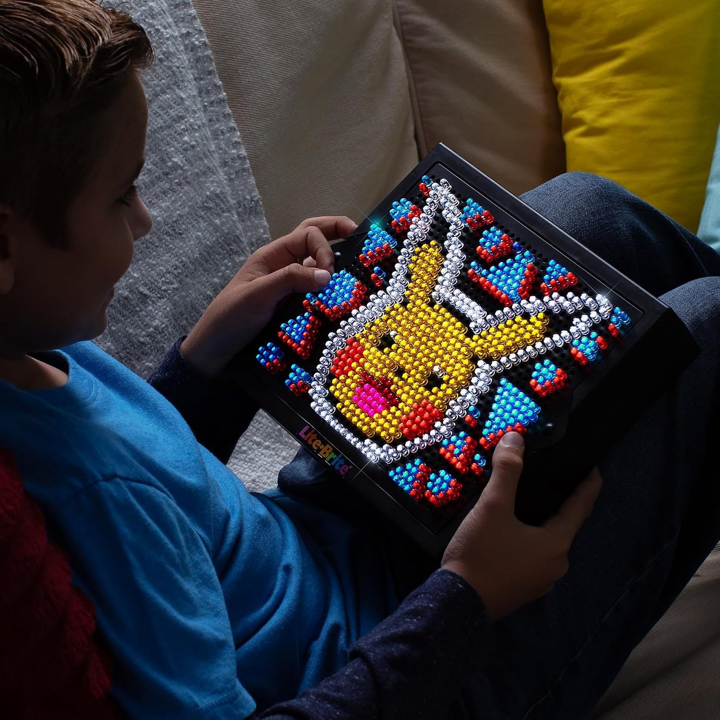 Hot Lite Brite Super Bright HD, Pokemon Edition - Creative Retro Light-Up Screen – Educational Play for Children, Enhances Creativity, Gift for Boys and Girls Ages 6+