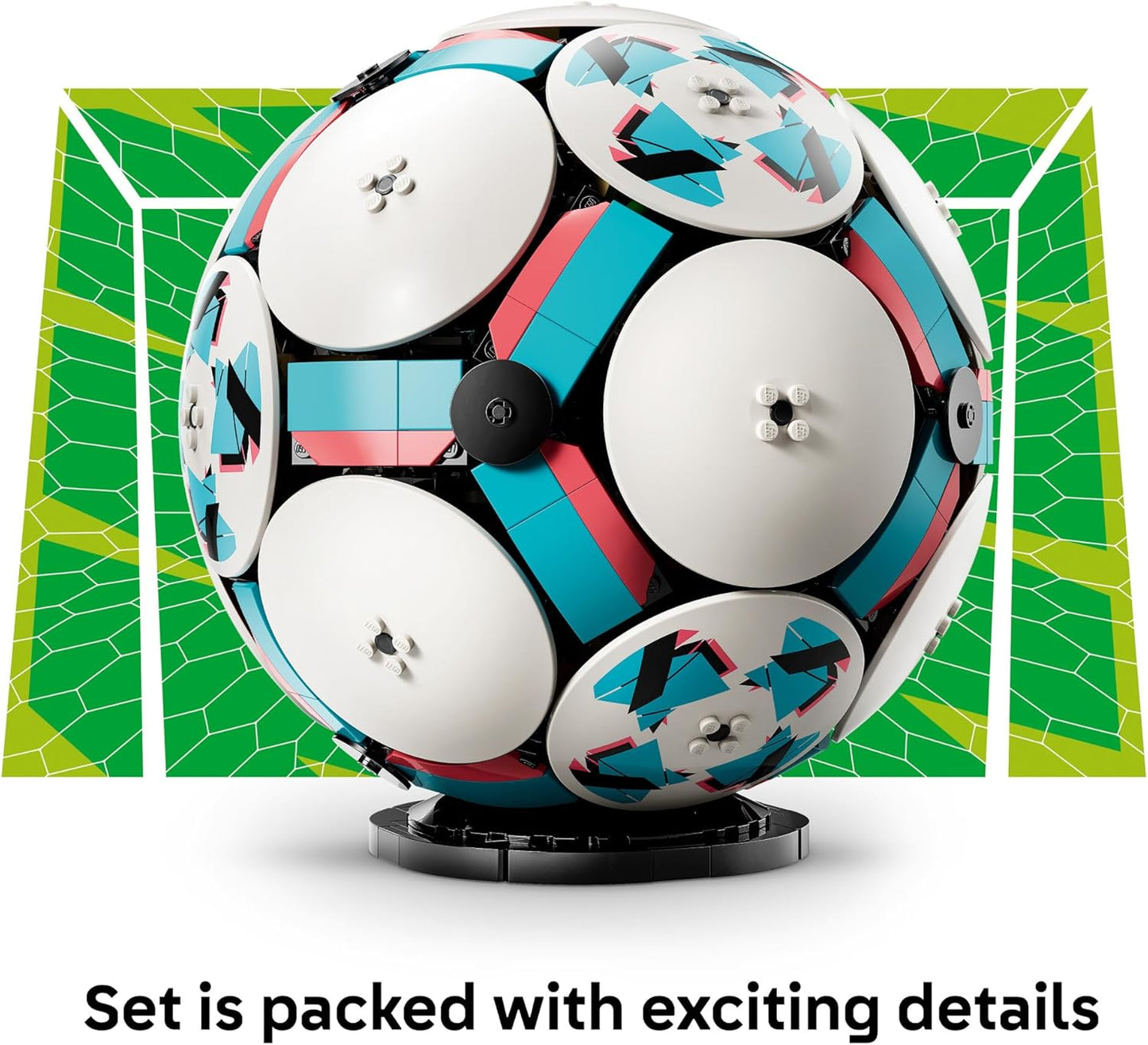 Hot LEGO Editions Soccer Ball - Building Toy for Kids - Collectible Sports Decor for Boys & Girls, Ages 10+ - Includes Micro Stadium - Gift for Birthdays - 43019