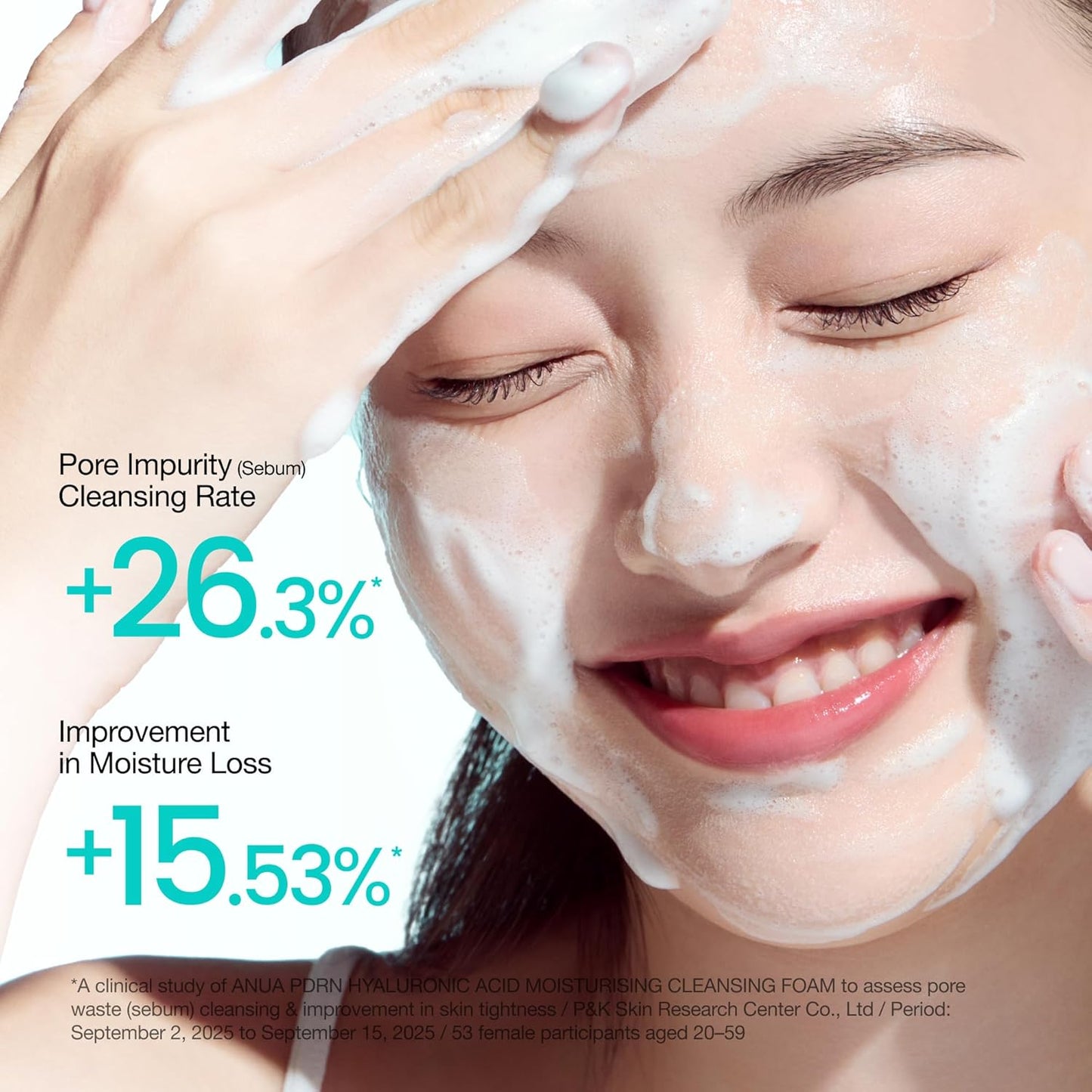 HotAnua PDRN Hyaluronic Acid Moisturizing Cleansing Foam, Daily Gentle Face Wash for Dry Skin, Salmon DNA Hydrating & Soft Facial Cleanser, Barrier Repair & Glow Glass Skin, Korean Skincare, 5.07 fl oz.