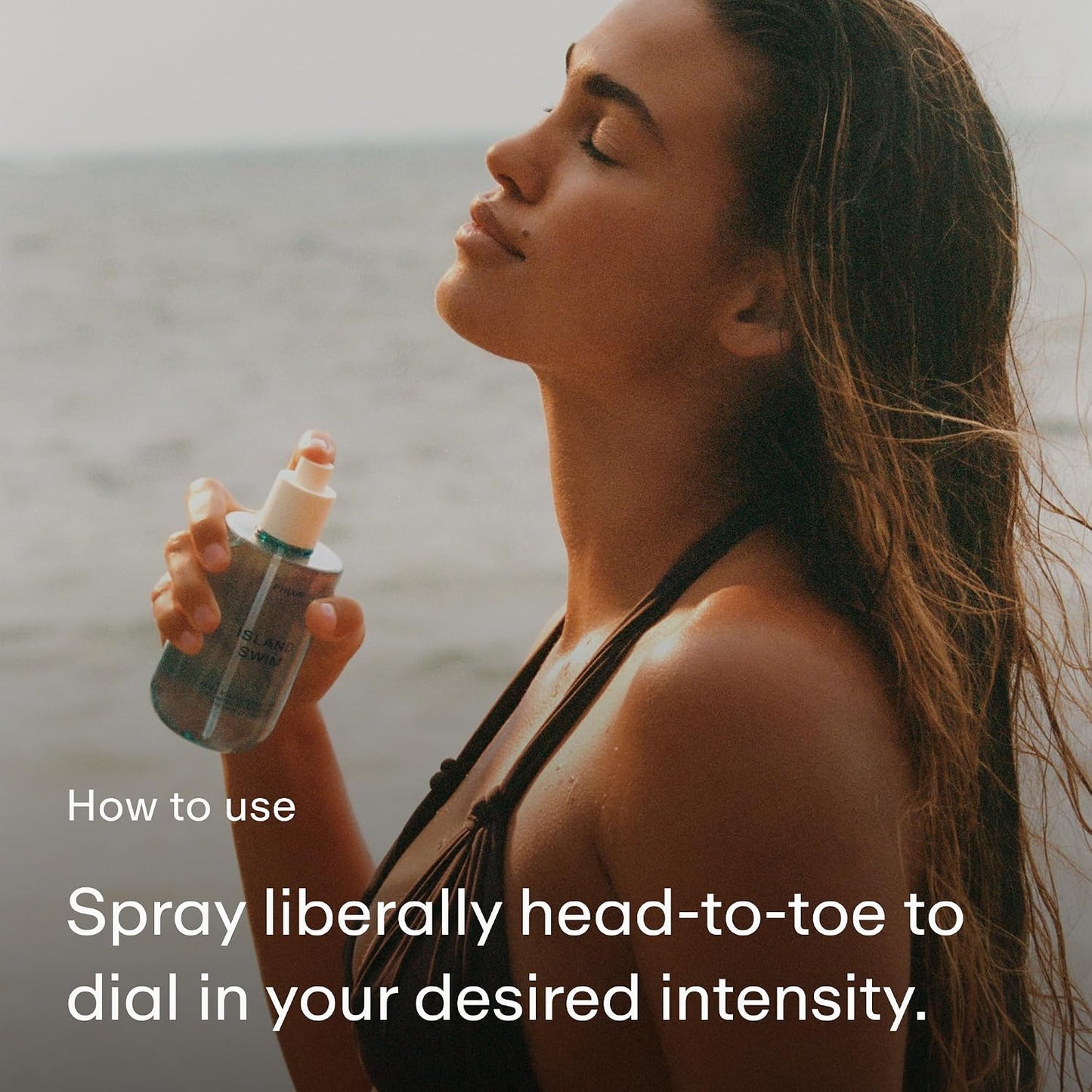 Hot PHLUR Island Swim Body Mist, 8 Fl Oz - Hair and Body Perfume | Tropical Citrus Coconut Body Spray with Bergamot, Plumeria & Sandalwood Fragrance