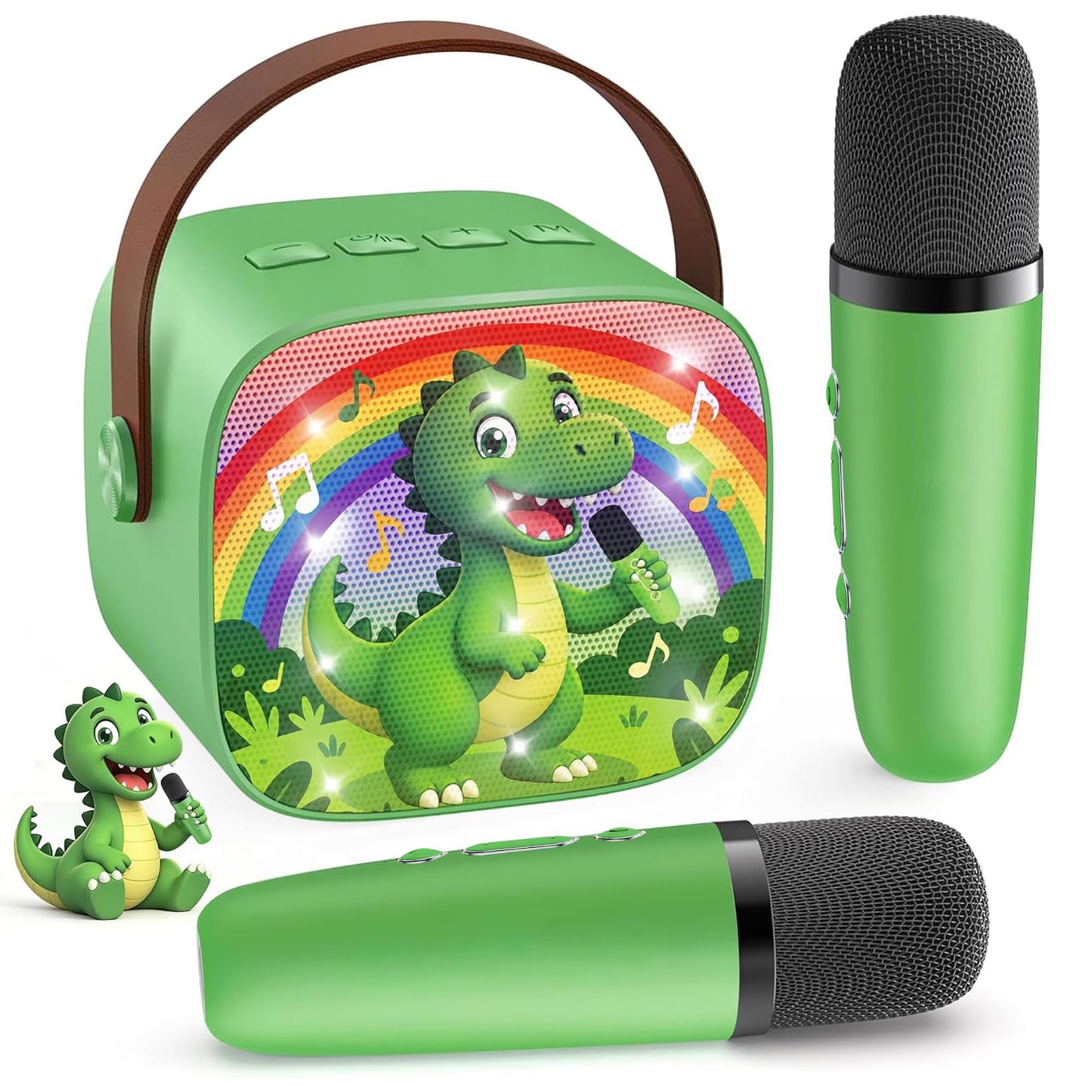 HotYLL Karaoke Machine for Kids, Portable Mini Speaker with 2 Wireless Microphones, TOP Kids Gifts for Girls Ages 3, 4, 5, 6, 7, 8, 9, 10+ Years Old, 4-12th Birthday Singing Present Toy Party (Purple)