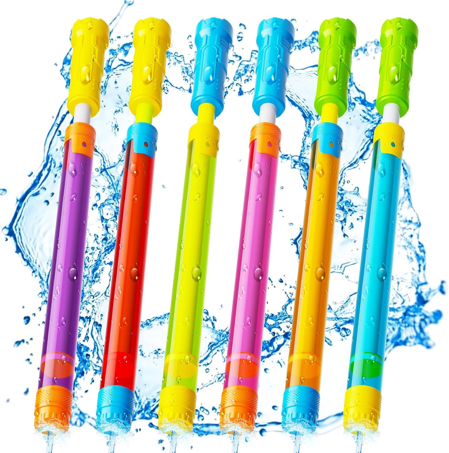 Hot Water Gun Squirt Toys for Kids Adults: Shoot Up to 40 Feet - Outdoor Super Blaster Water Guns for Kids Age 3-4-5-8-12 Bulk - Fun Water Squirter Toy for Swimming Pool Beach Summer Outside Party Games