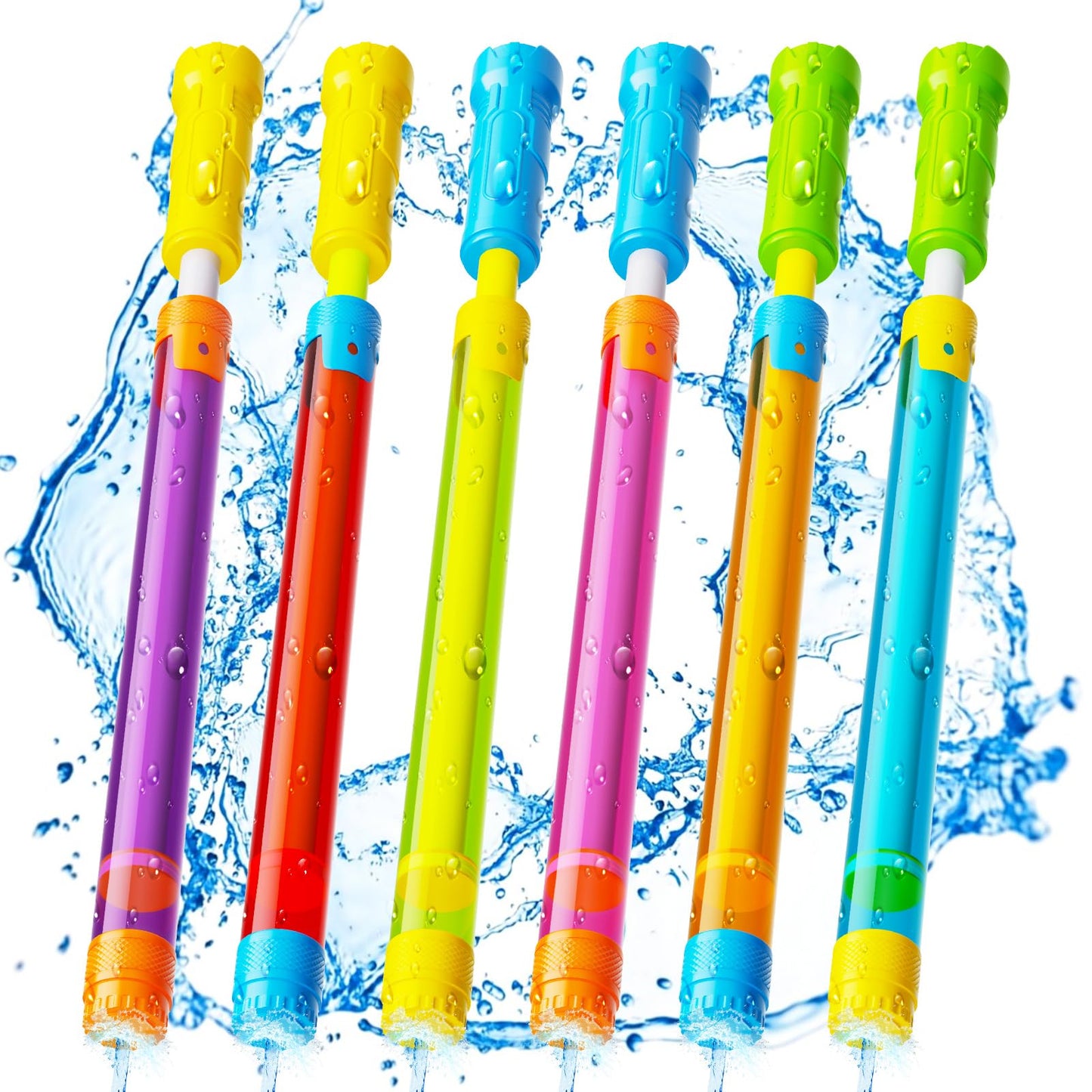 Hot Water Gun Squirt Toys for Kids Adults: Shoot Up to 40 Feet - Outdoor Super Blaster Water Guns for Kids Age 3-4-5-8-12 Bulk - Fun Water Squirter Toy for Swimming Pool Beach Summer Outside Party Games