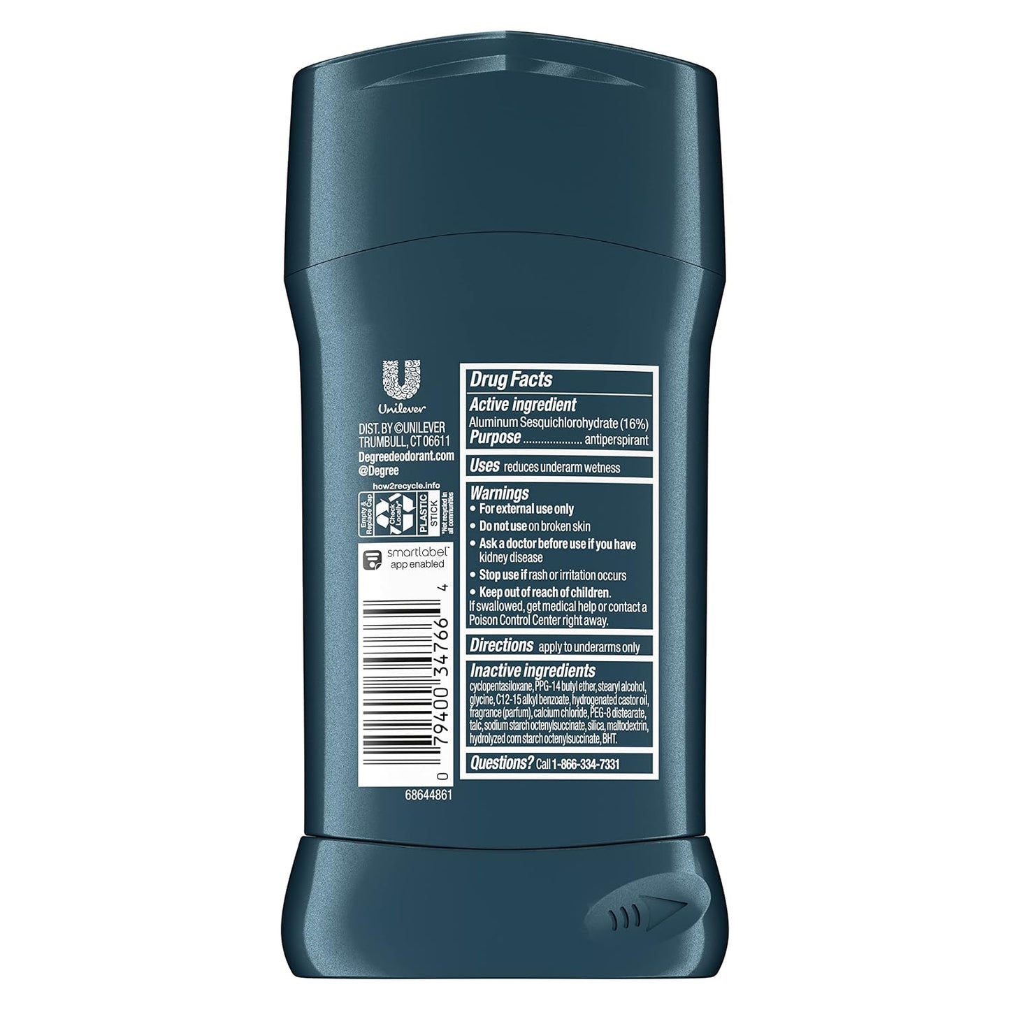HotDegree Men Advanced Protection Antiperspirant Deodorant 4 count Cool Rush 72-Hour Sweat and Odor Protection Antiperspirant For Men With MotionSense Technology 2.6 oz