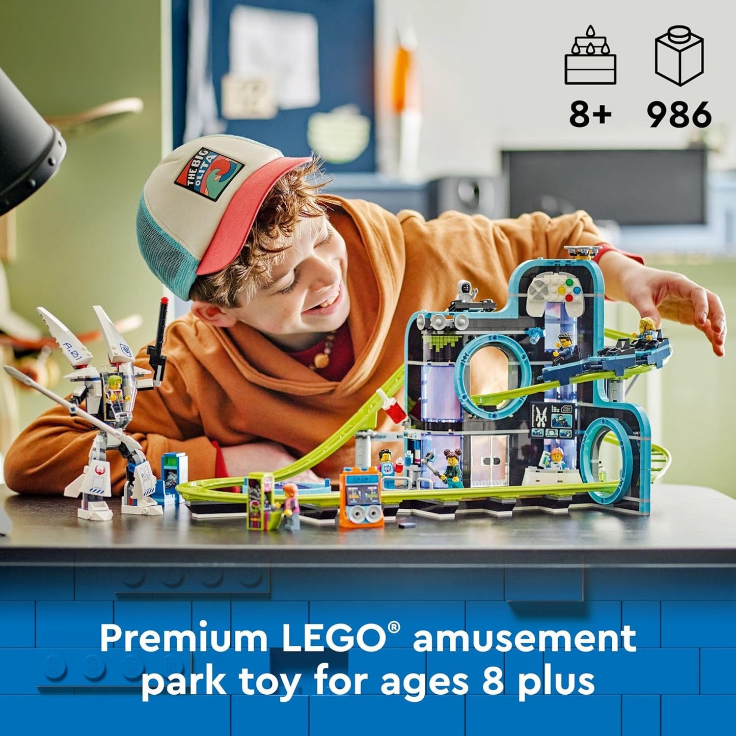 HotLEGO City Robot World Roller Coaster Building Set - Kids Engineering Toy with Posable Mech Suit for Boys & Girls, Ages 8+ - Gift Ideas for Christmas - 60421