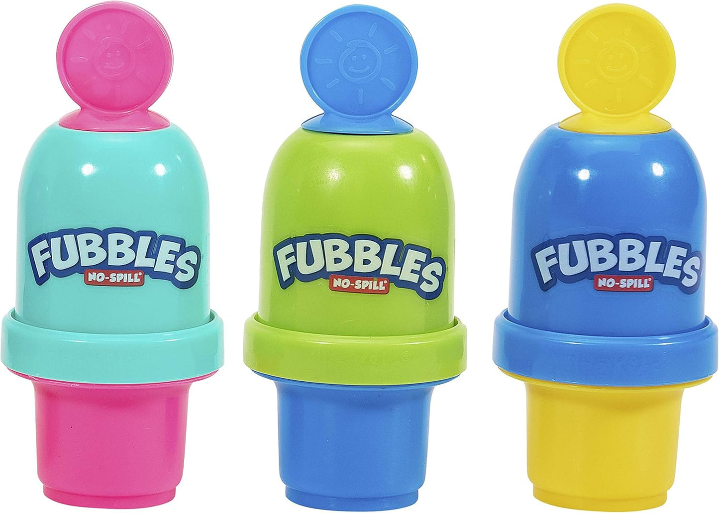 Hot Little Kids Fubbles No-Spill Mini Bubble Tumbler (3 Pack), Multi (99630)