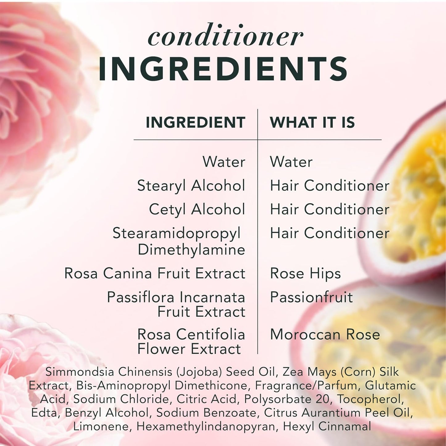 HotHerbal Essences Conditioner, Rose Hips + Passionfruit - Smooth Collection, Shiny Hair with Vitamin E & Jojoba, Safe for Color Treated Hair, Floral Scent, Cruelty-Free, Dermatologist-Tested, 29.2 Fl Oz