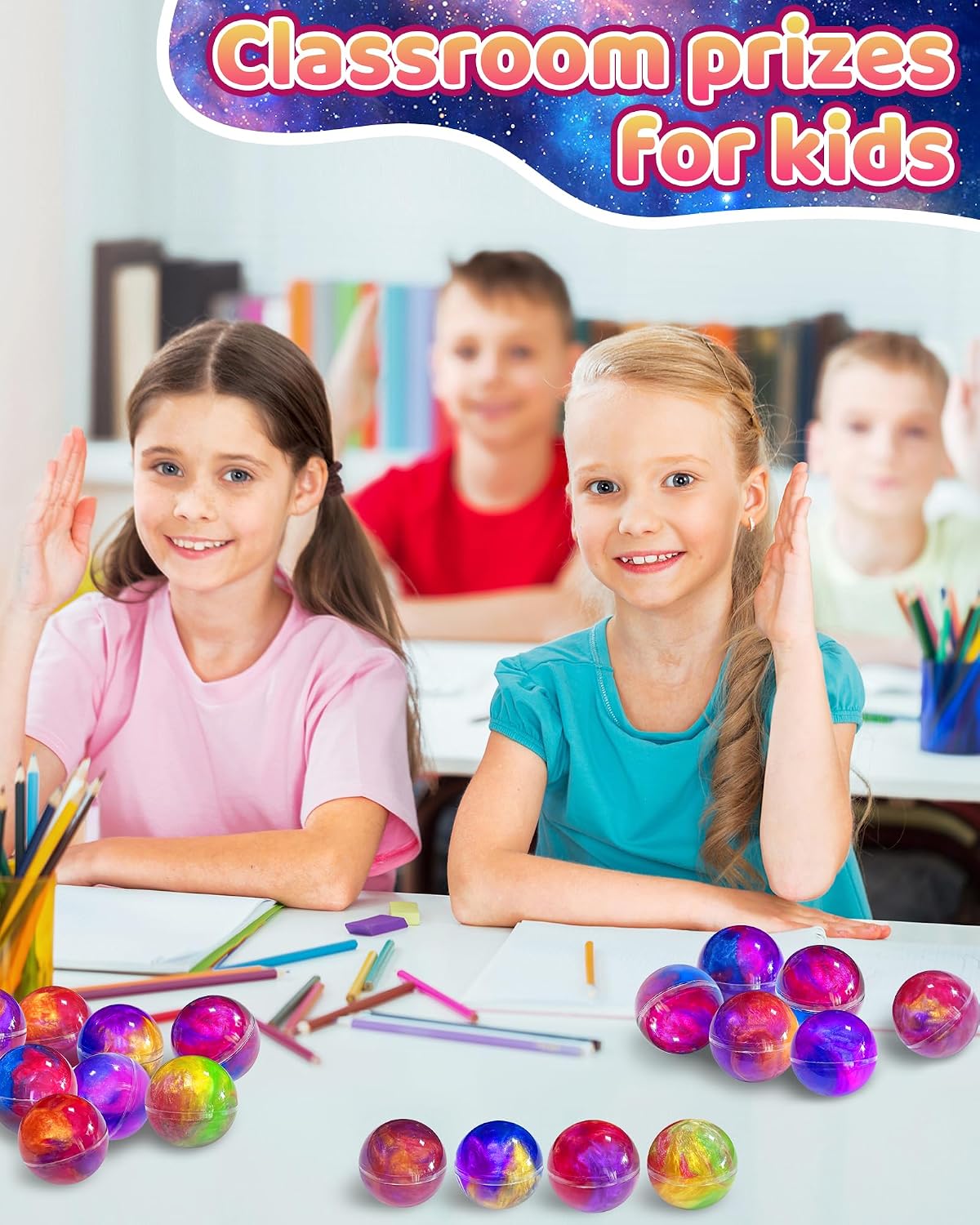 Hot 24 Pack Galaxy Slime Party Favors, Non-Sticky, Stress Relief Treasure Box Toys for Classroom Prizes Party Supplies, Student Gifts Birthday Goodie Bags Stuffers for Kids Teens Boys Girls 4-8, 8-12