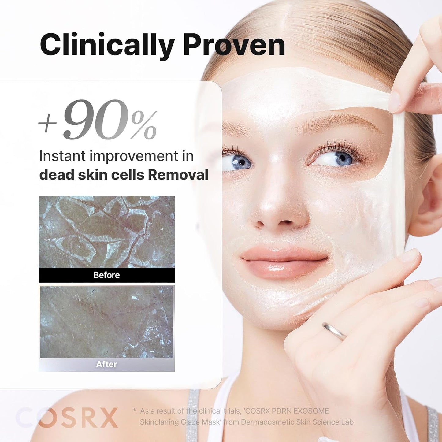 HotCOSRX PDRN EXOSOME Glaze Wrapping Mask with SALMON DNA PDRN, +123% Skin Hydration, Instant Glow, Easy Peel-Off Overnight Mask, Elasticity & Firmness Care, Korean Skin Care, 1.69 fl. Oz