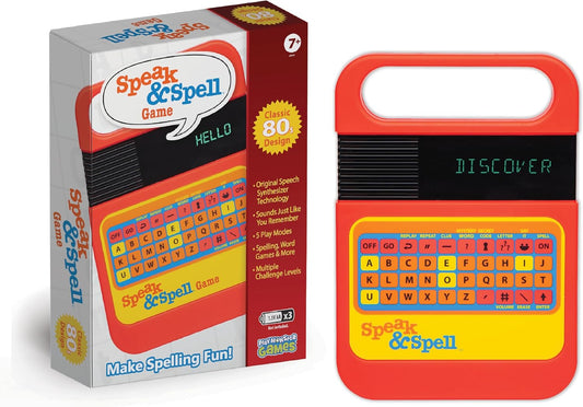 HotSpeak & Spell Educational Learning Toy, Spelling Games, 80s Retro Handheld | Educational Learning Toy, Spelling Games, 80s Retro Handheld, Autism Toys