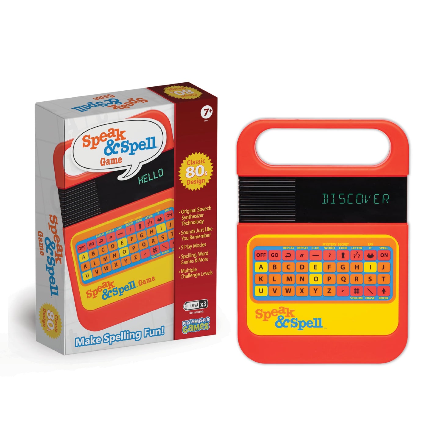 HotSpeak & Spell Educational Learning Toy, Spelling Games, 80s Retro Handheld | Educational Learning Toy, Spelling Games, 80s Retro Handheld, Autism Toys