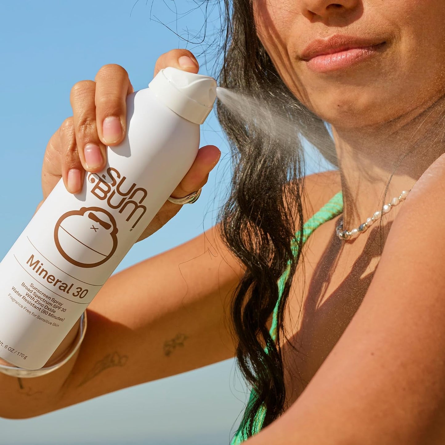 HotSun Bum Mineral SPF 30 Sunscreen Body Spray - NEW FORMULA 2026 Water-Resistant Broad Spectrum Moisturizing Sunscreen with Vitamin E - Hawaii 104 Act Compliant (Without Octinoxate & Oxybenzone) - 6 oz