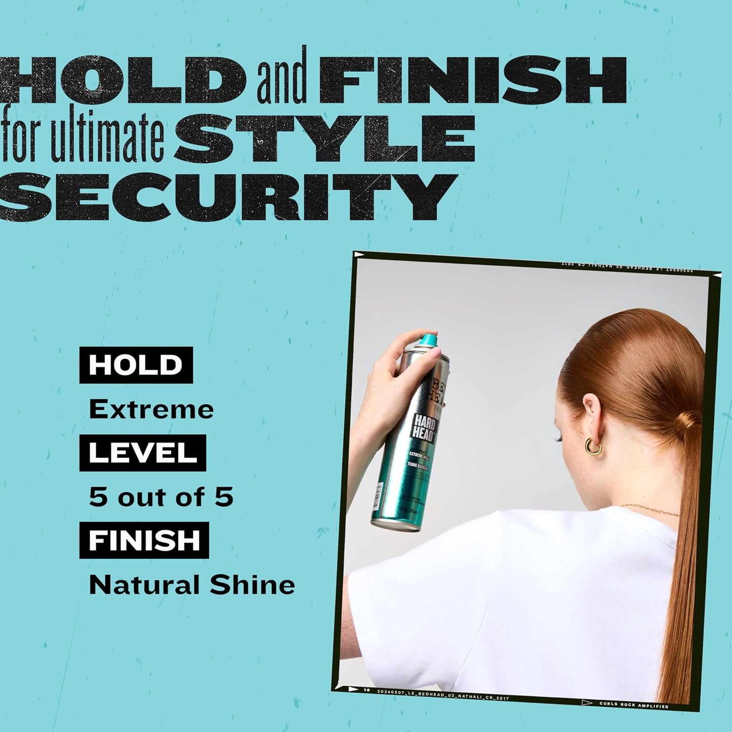 HotTIGI Bed Head Hard Head Hair Spray – Extra Strong Hold for All Day Style and All Hair Types, 11.7 oz