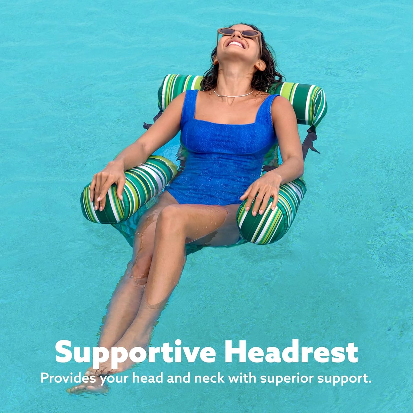 Hot SLOOSH Inflatable Pool Floats Adult,2 Packs Floating Lounge Chairs,Blow up Pool Noodles for Adult Heavy Duty,Floating Chair for Party Summer Water Beach Lake Fun